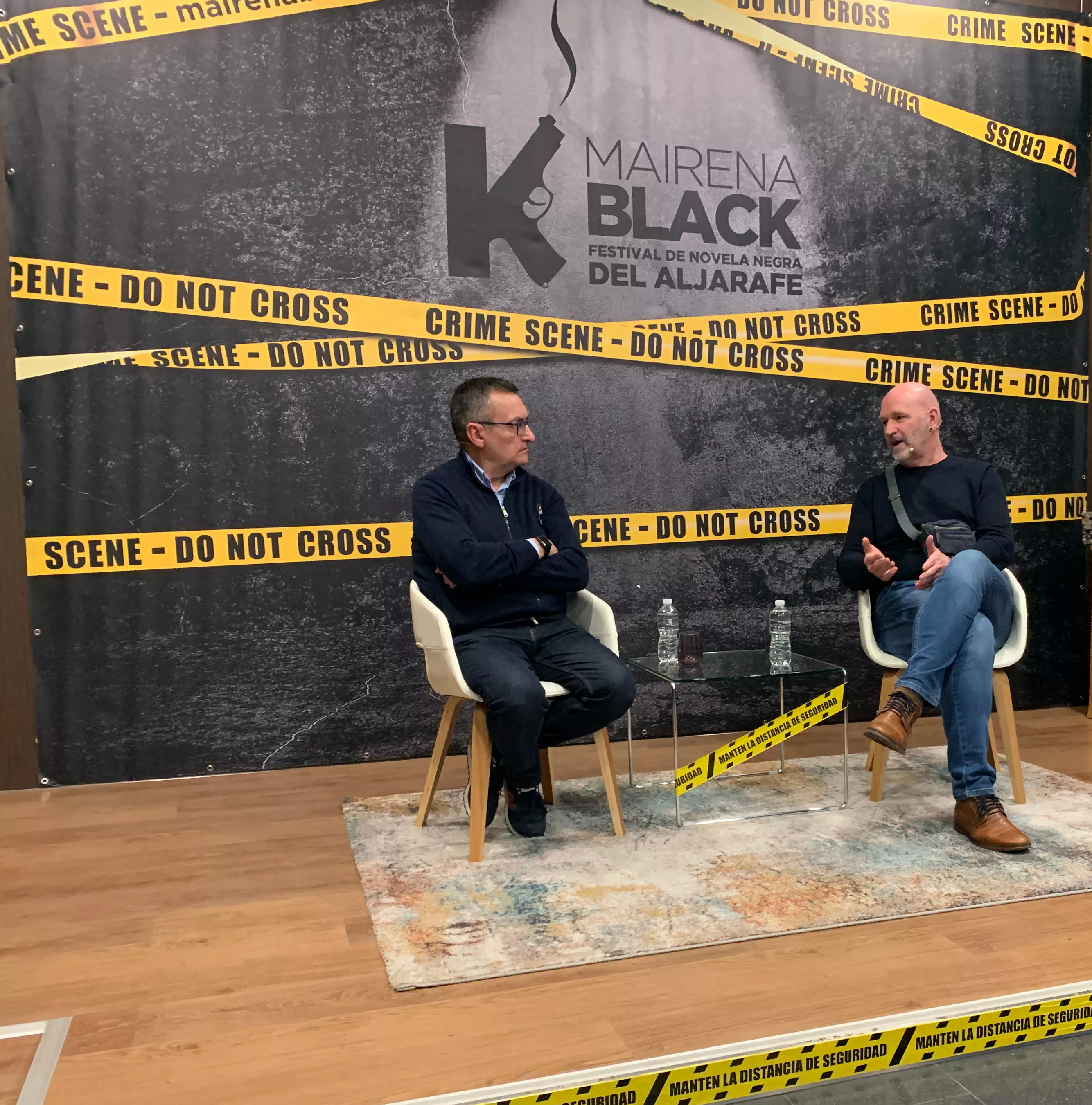 Salvador Gutiérrez Solís y Esteban Navarro, en el Mairena Black.