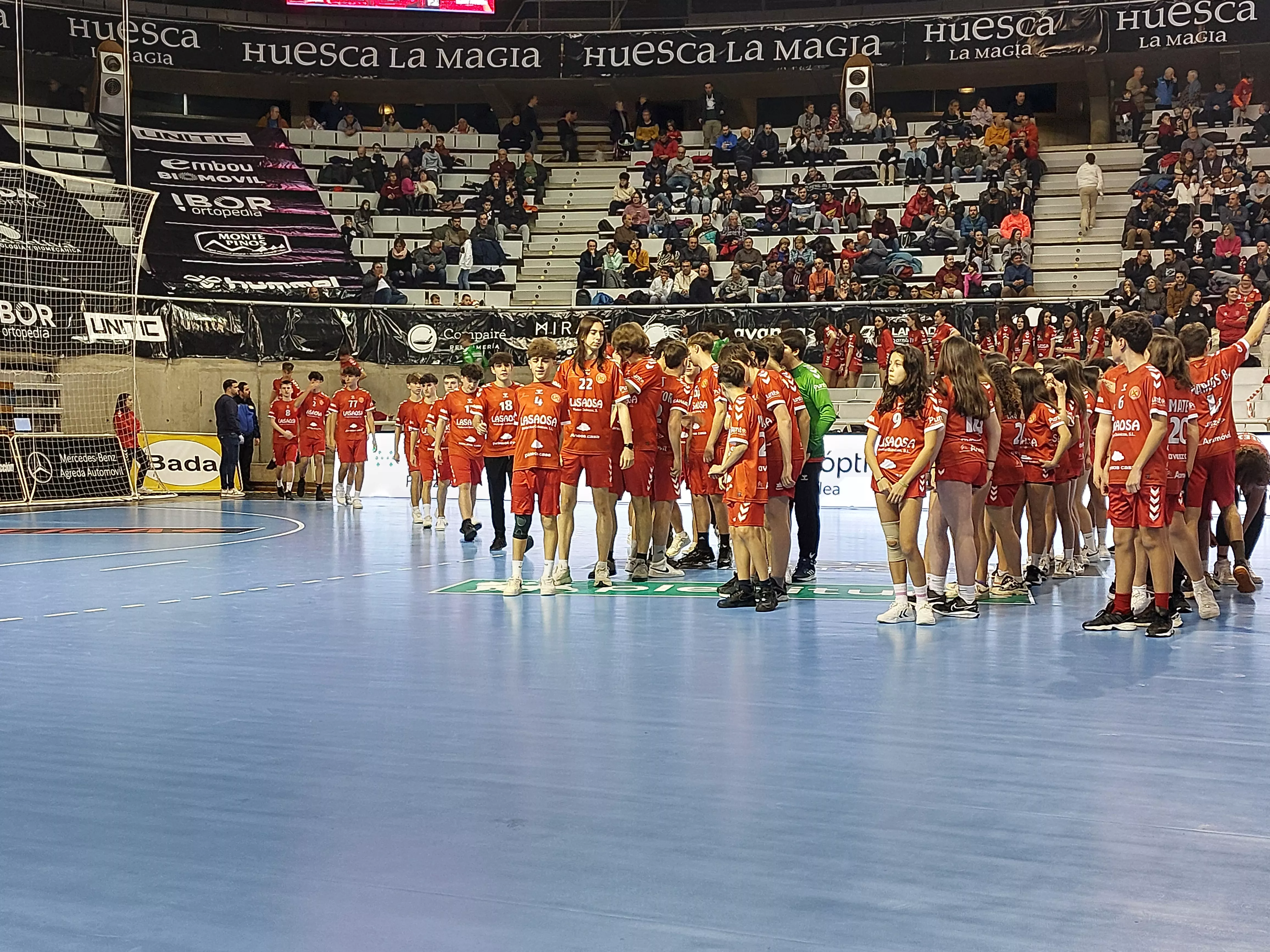 Presentación de la cantera de Balonmano Huesca