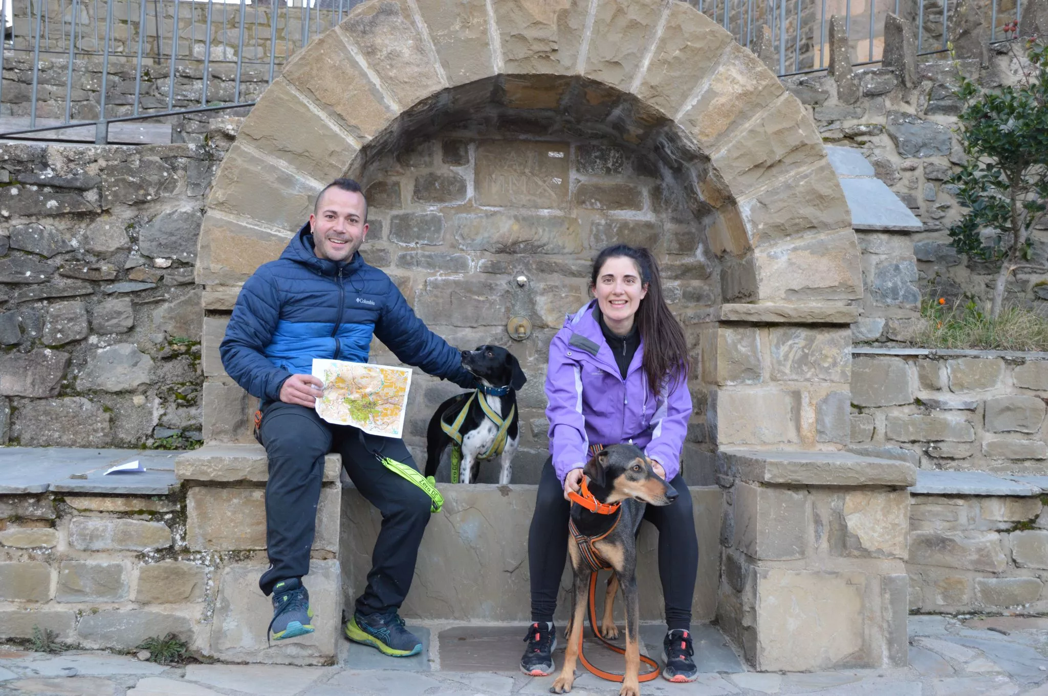 Nerea Rodríguez y Ruben Pérez con Mara y Piña 3º