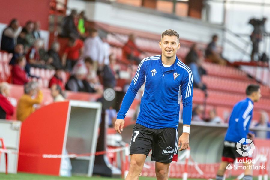 Imágenes del partido Mirandés Huesca. Foto La Liga 