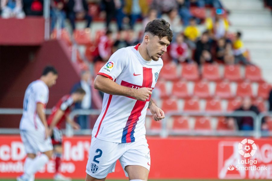 Imágenes del partido Mirandéz Huesca. Foto La Liga 