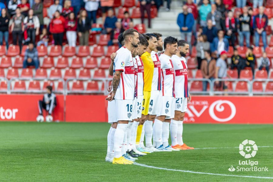 Imágenes del partido Mirandéz Huesca. Foto La Liga 