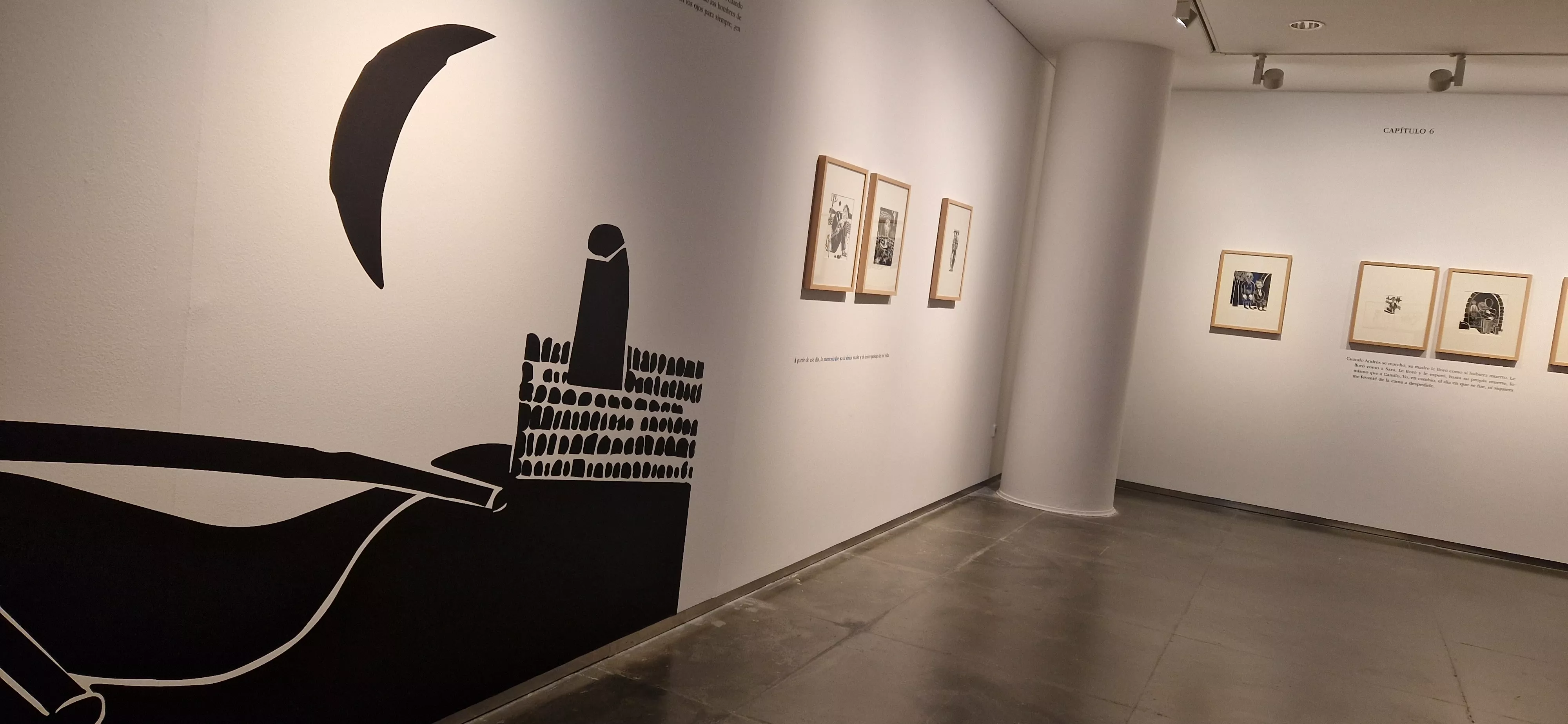 Exposición de Antonio Santos sobre La lluvia amarilla de Julio Llamazares. Foto Myriam Martínez 