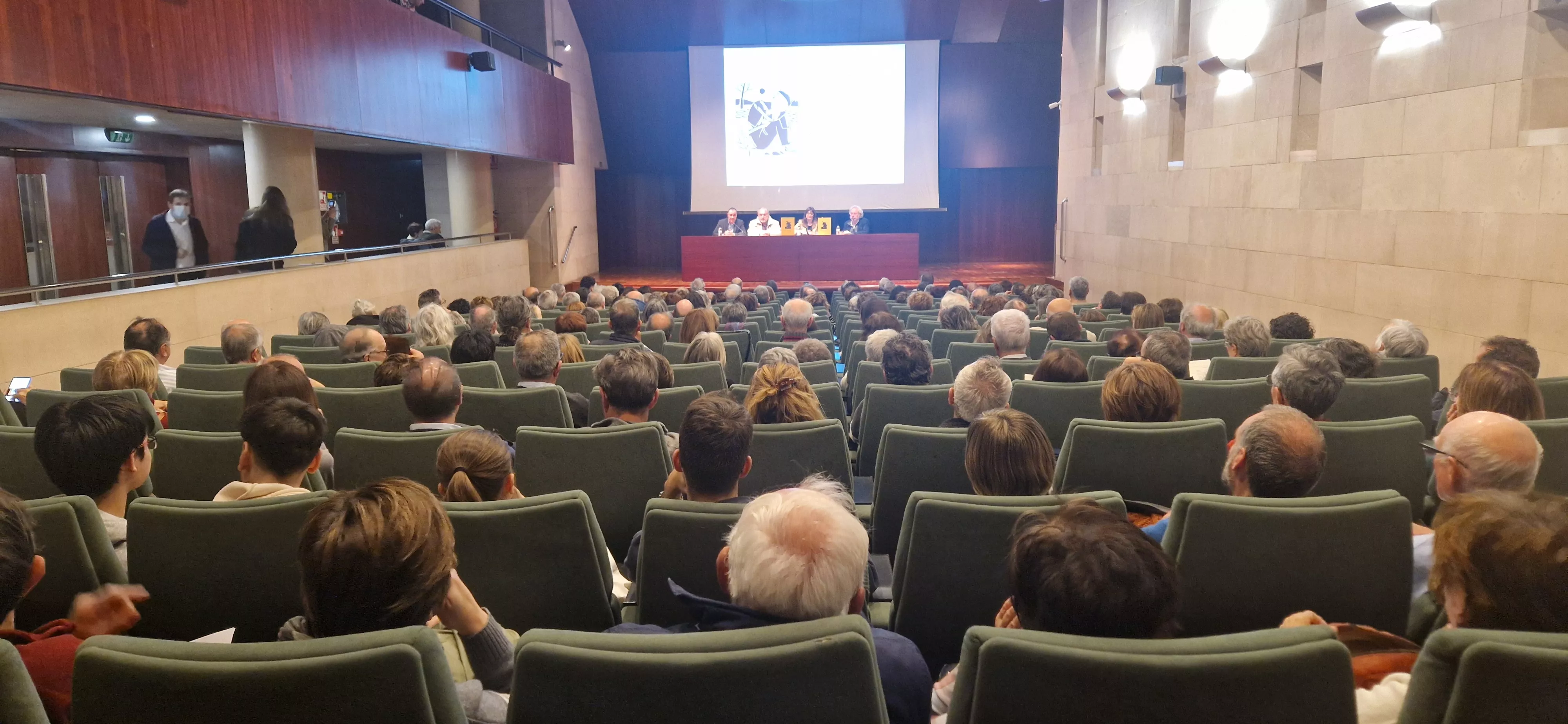 El salón de actos de la DPH, lleno hasta la bandera. Foto Myriam Martínez El salón de actos de la DPH, lleno hasta la bandera. Foto Myriam Martínez