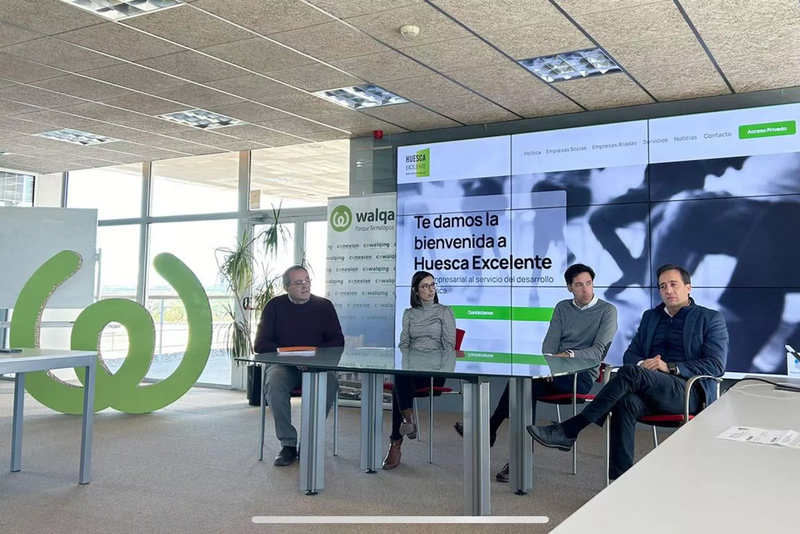 Presentación del programa Empresas Aliadas del  Foro Huesca Excelente en Walqa