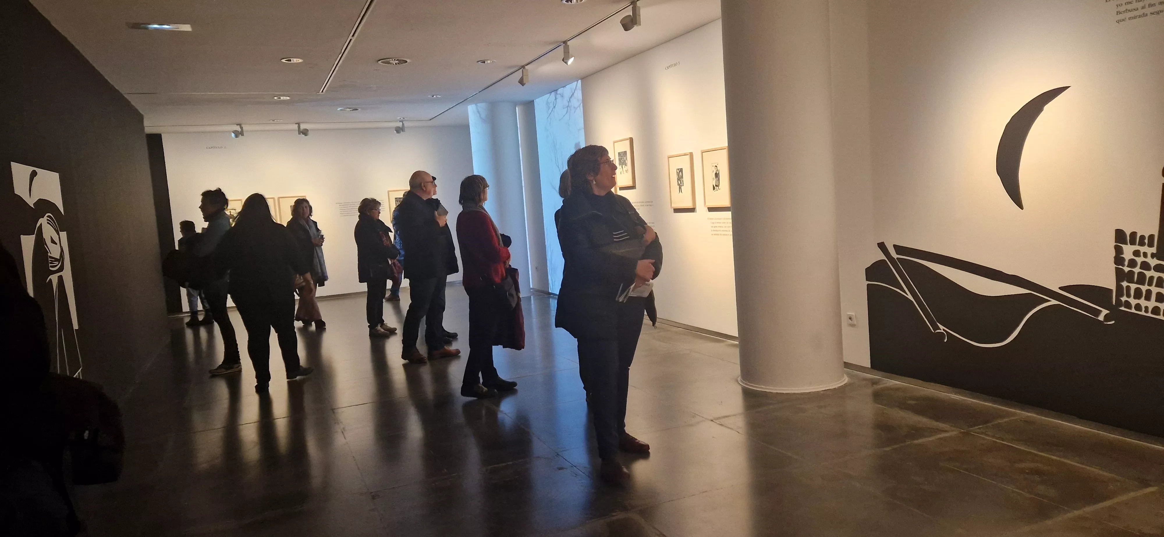 Inauguración de la exposición de Antonio Santos, tributo a Llamazares. Foto Myriam Martínez