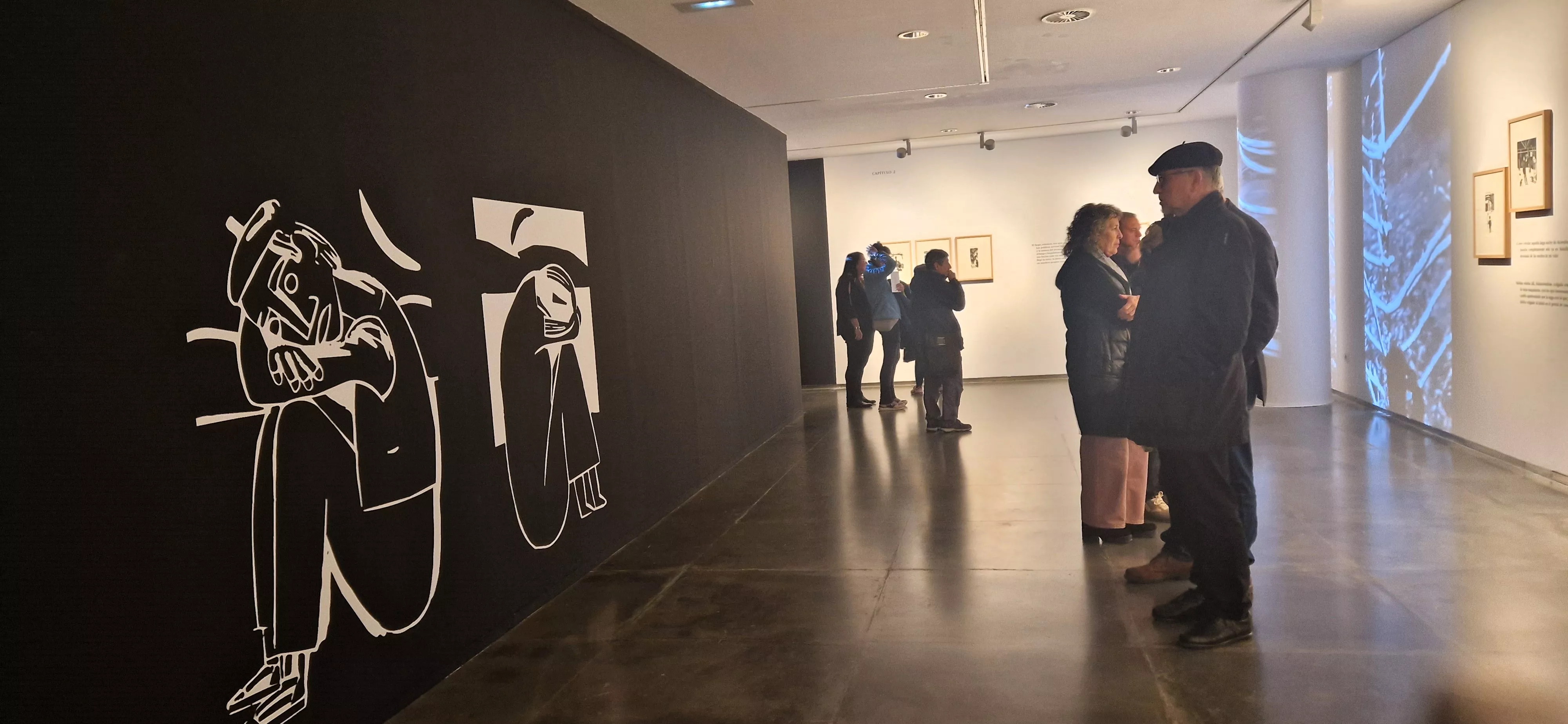 Inauguración de la exposición de Antonio Santos, tributo a Llamazares. Foto Myriam Martínez