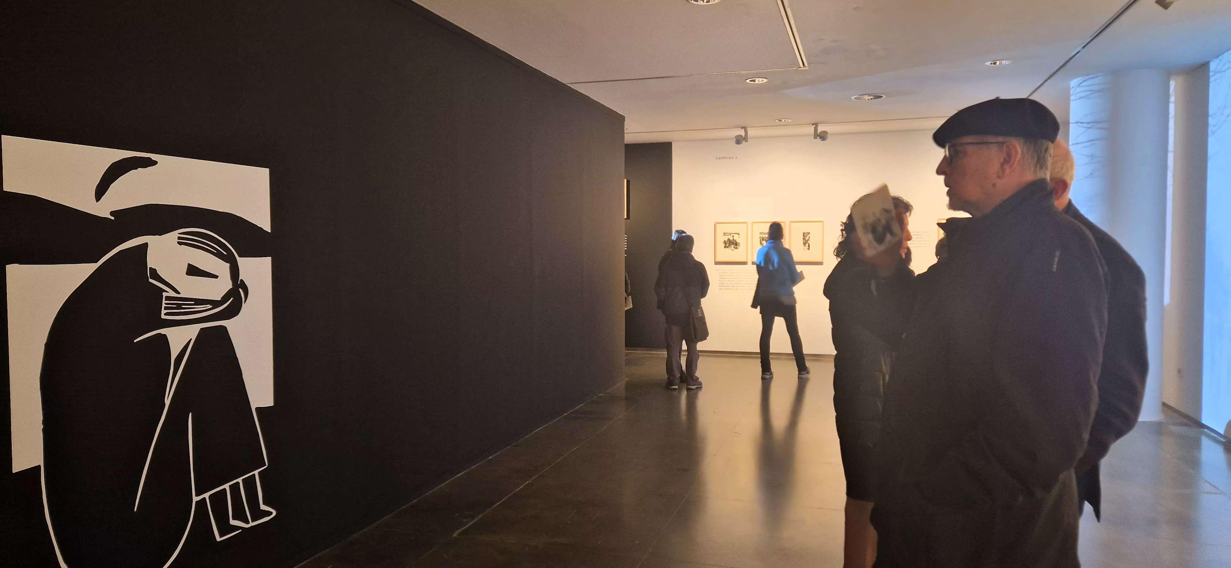 Inauguración de la exposición de Antonio Santos, tributo a Llamazares. Foto Myriam Martínez