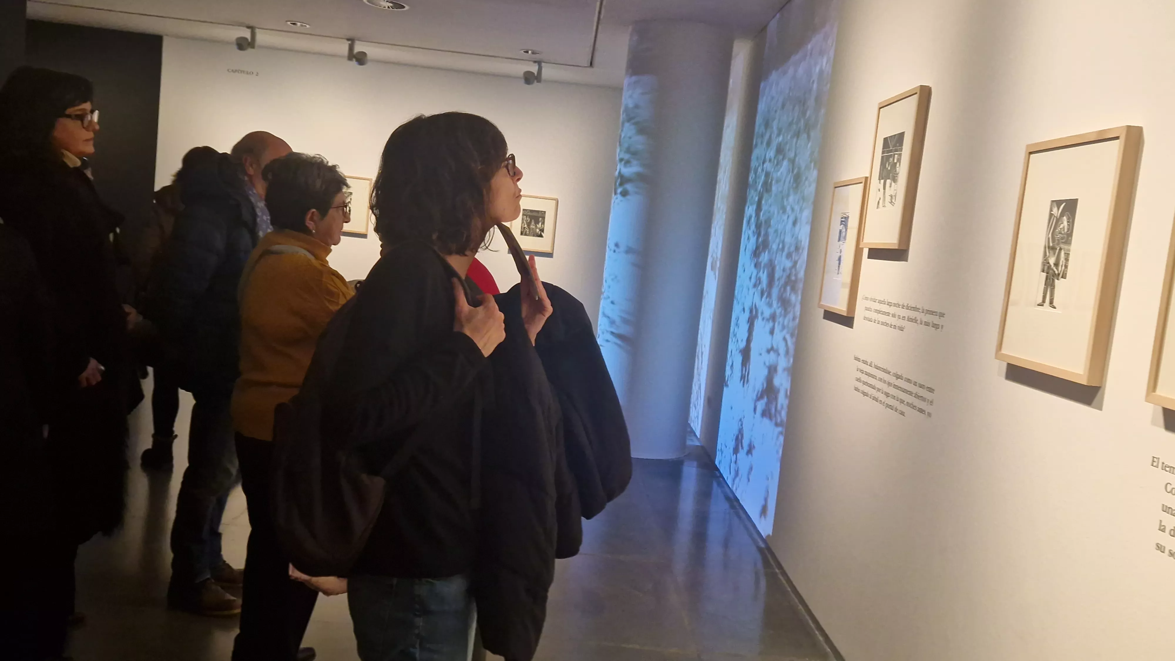 Inauguración de la exposición de Antonio Santos, tributo a Llamazares. Foto Myriam Martínez