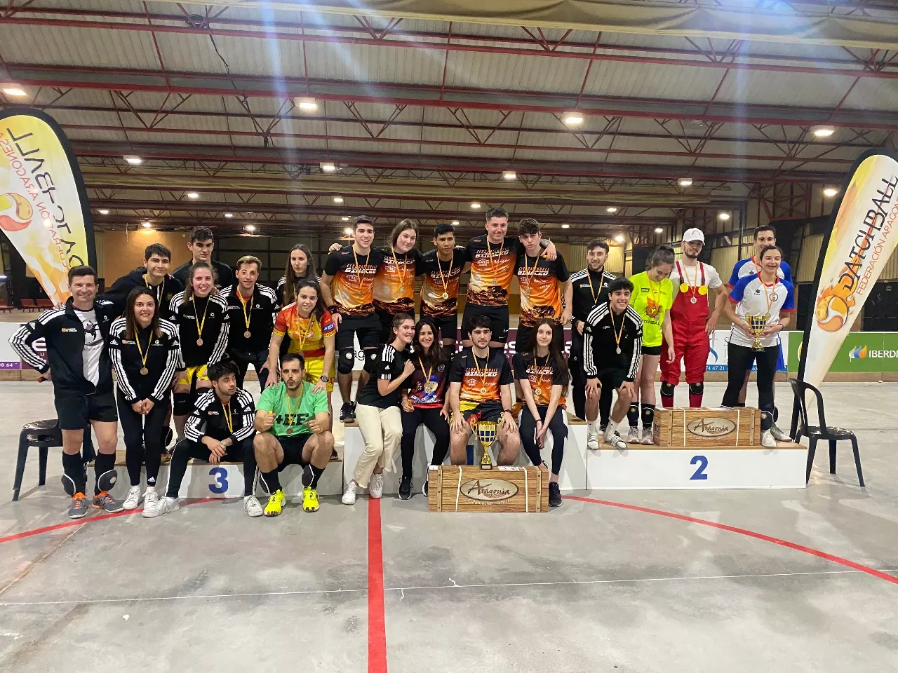 Foto de archivo de un torneo de datchball.