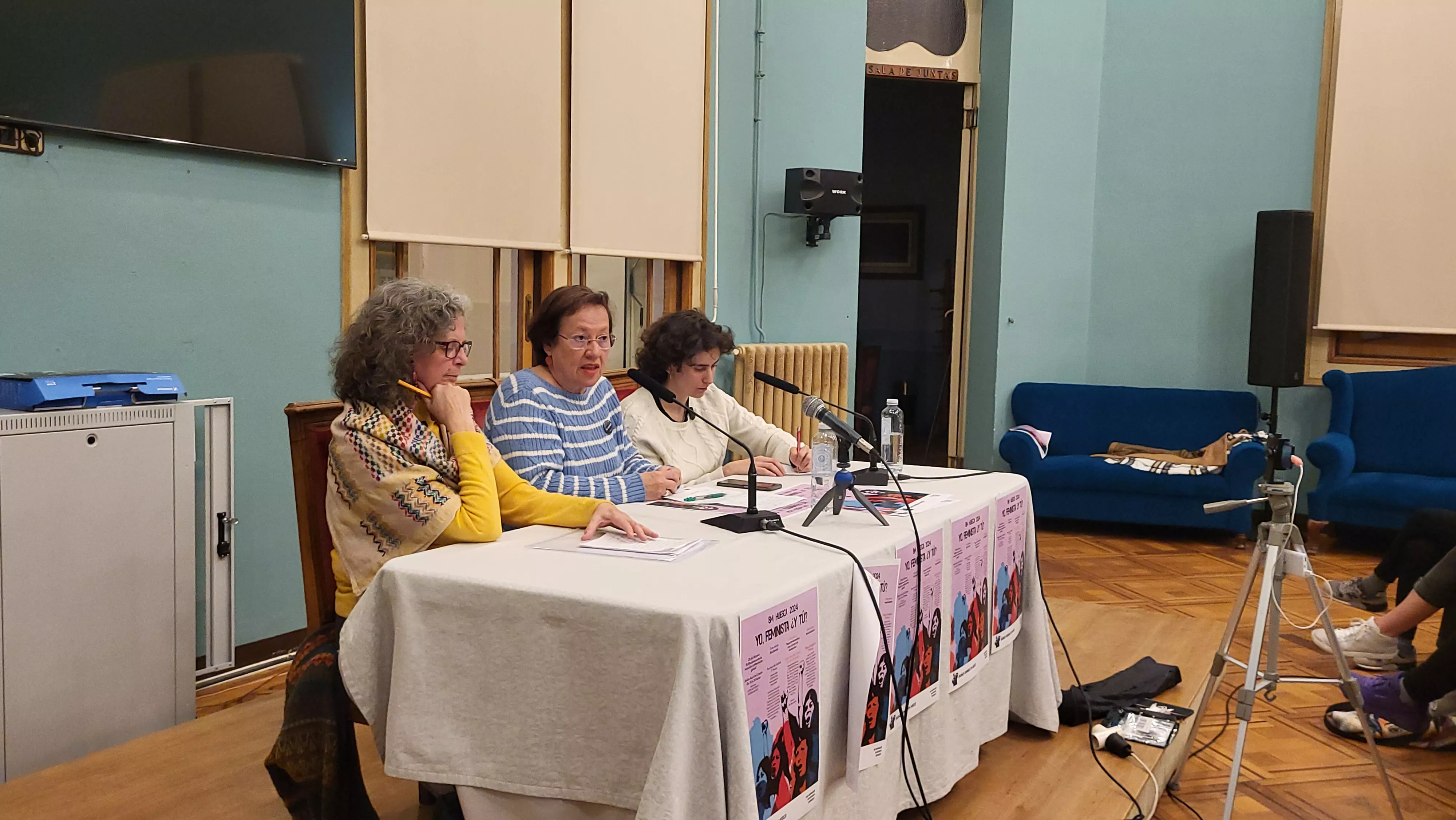 Justa Montero, Charo Ochoa y Sandra Blasco. Foto Mercedes Manterola