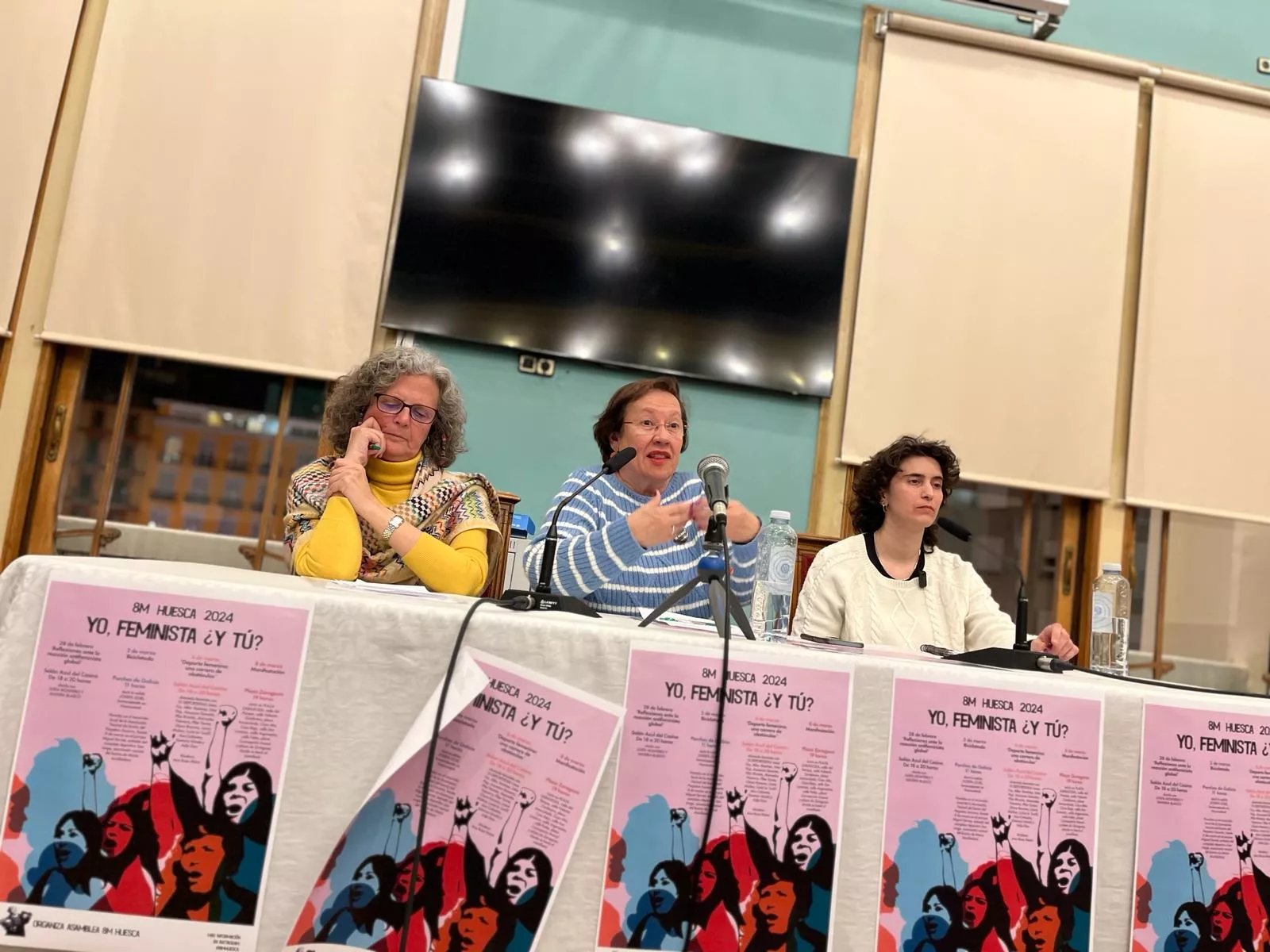 Justa Montero, Charo Ochoa y Sandra Blasco. Foto Mercedes Manterola