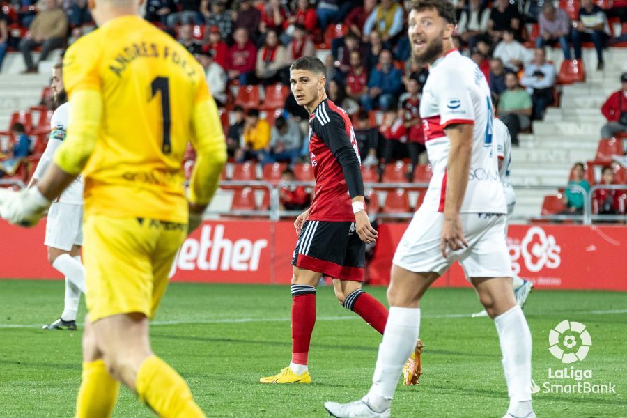 Más imágenes del partido Mirandéz Huesca. Foto La Liga 