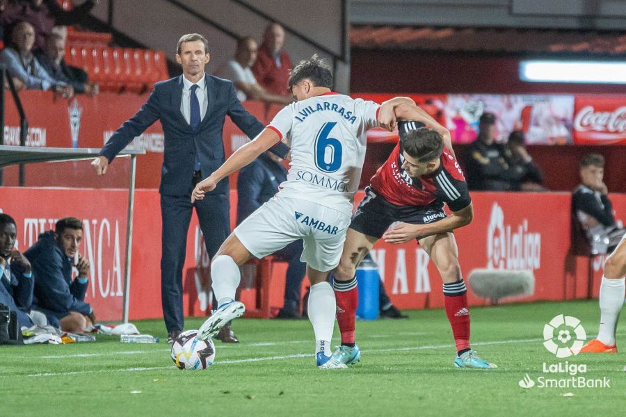 Más imágenes del partido Mirandéz Huesca. Foto La Liga 