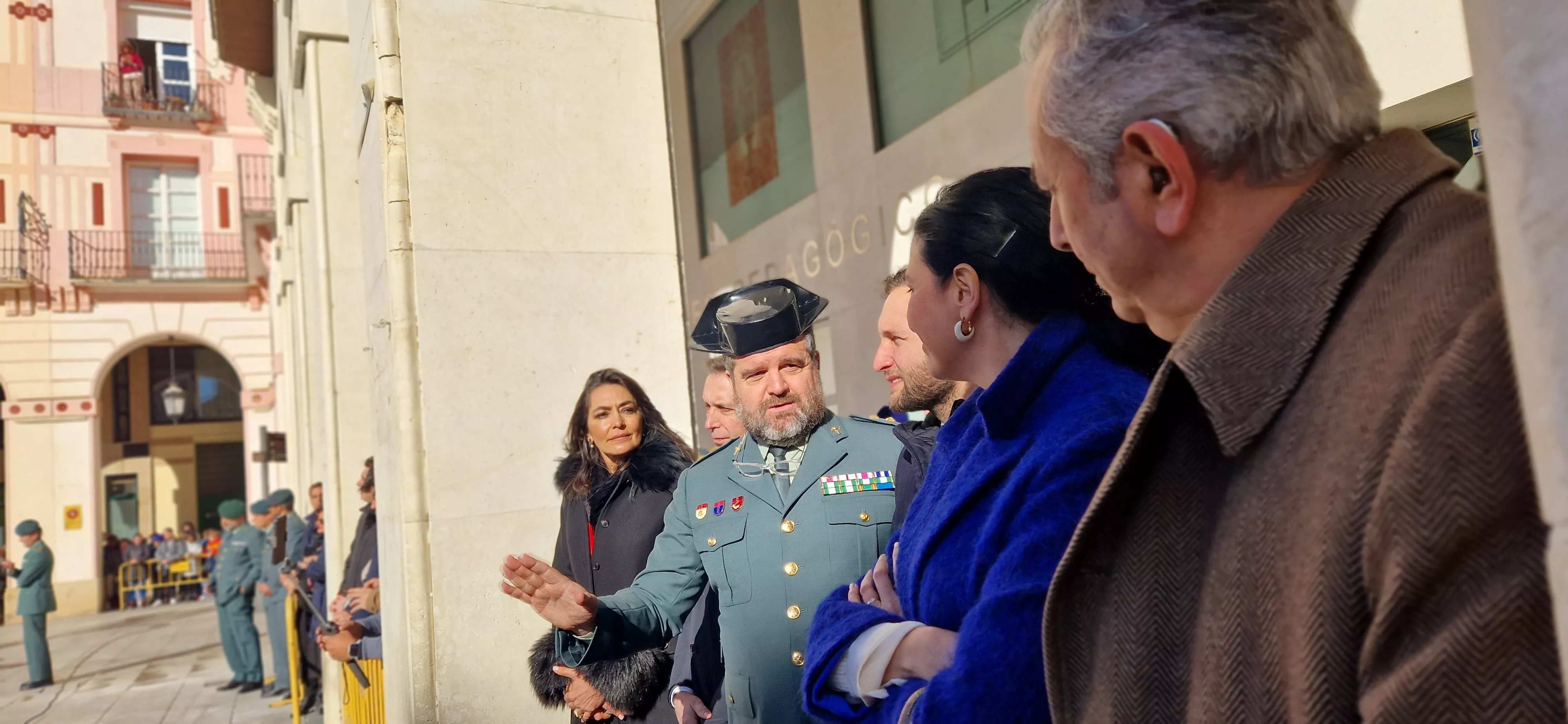 Exhibición del GREIM en la plaza López Allué de Huesca. Foto Myriam Martínez 