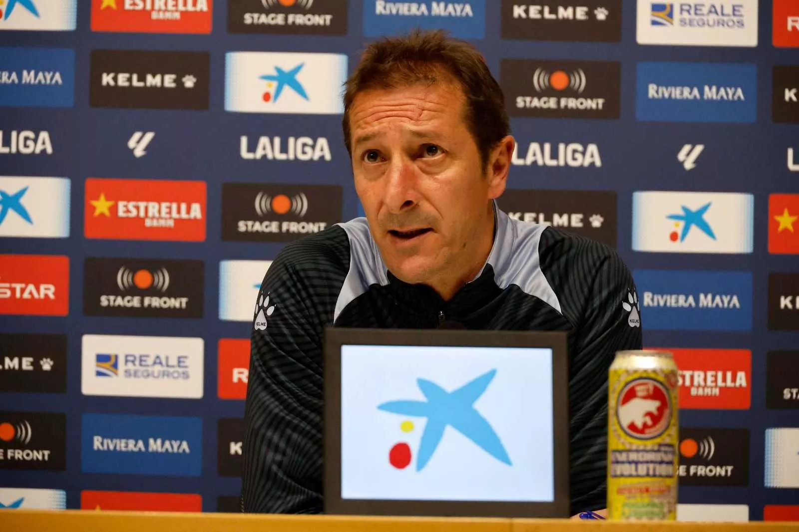 Ramis, durante la rueda de prensa previa al partido contra el Huesca.