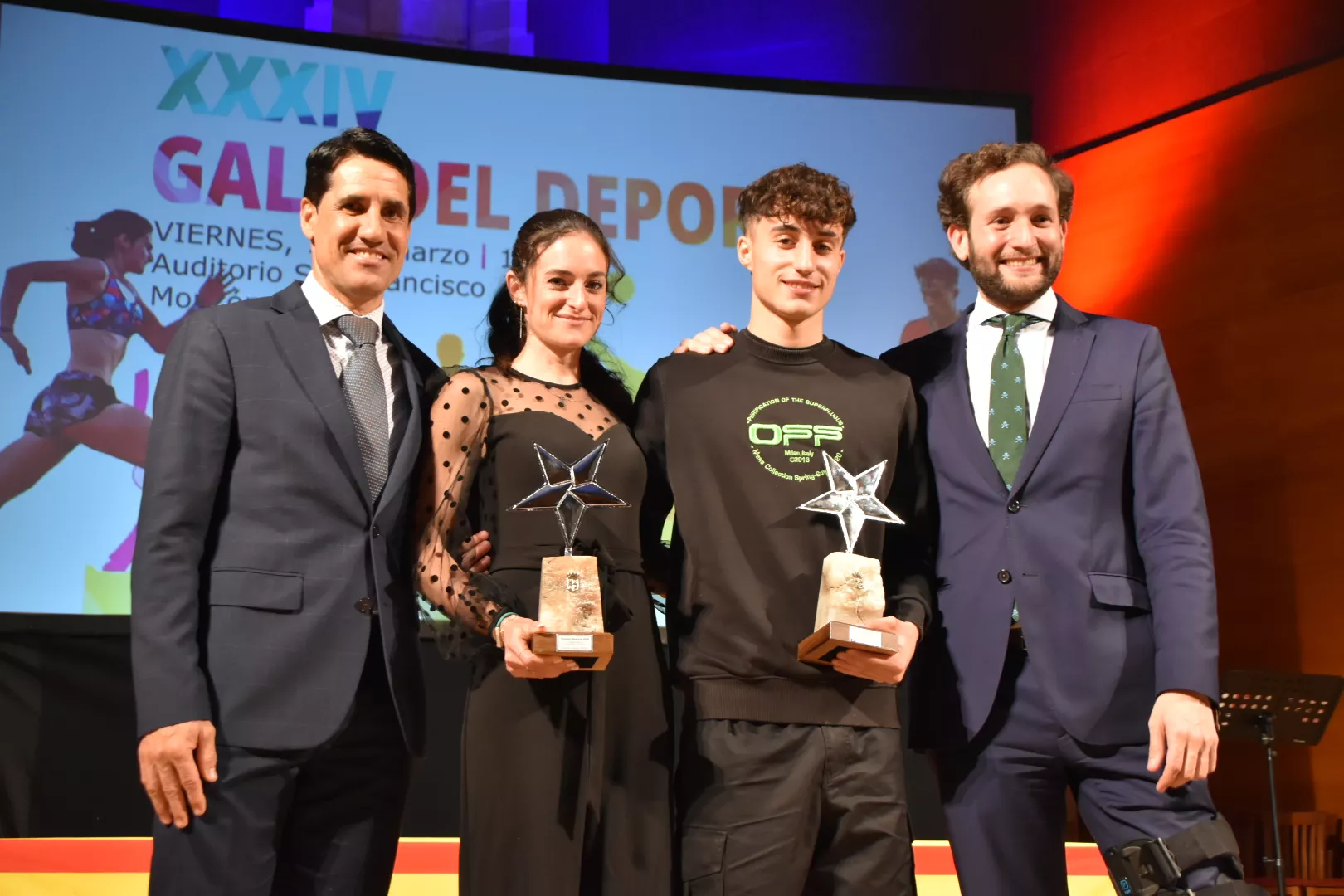 Eliseo Martín, Cristina Espejo, Roberto Martín e Isaac Claver.