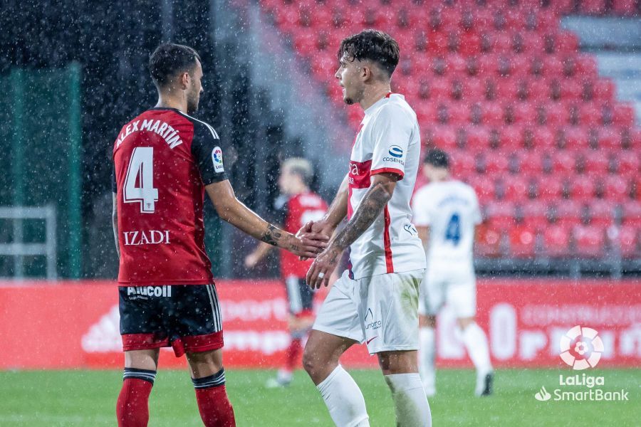 Imágenes del partido Mirandés Huesca. Foto La Liga 