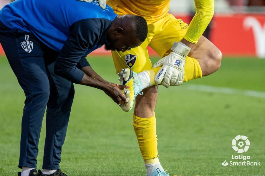 Imágenes del partido Mirandés Huesca. Foto La Liga 