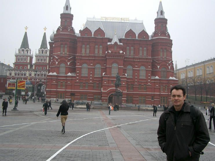 En la entrada de la Plaza Roja