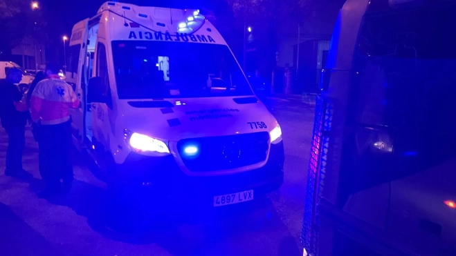 Asistencias sanitarias atienden a los dos heridos del Huesca