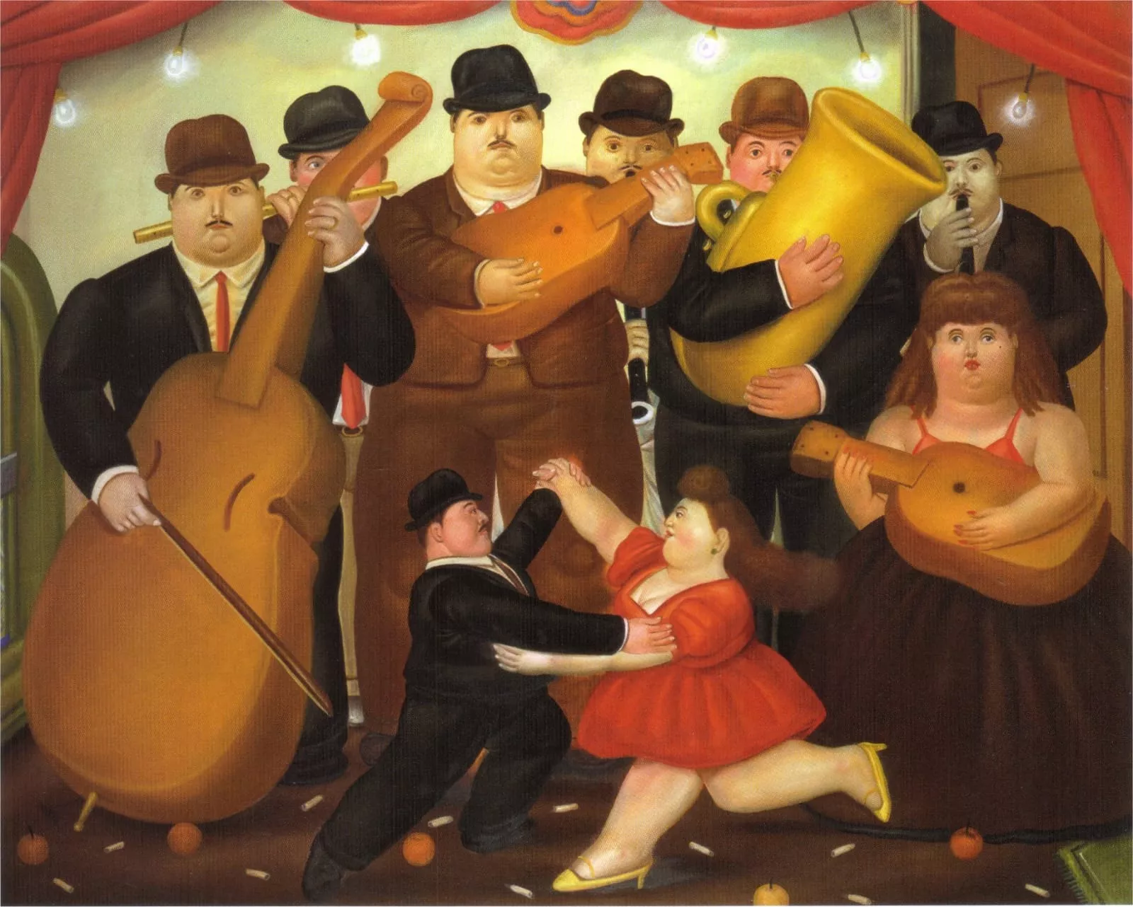 Cuadro de Botero con sus característicos personajes. Una mirada a la anorexia y la bulimia nerviosa