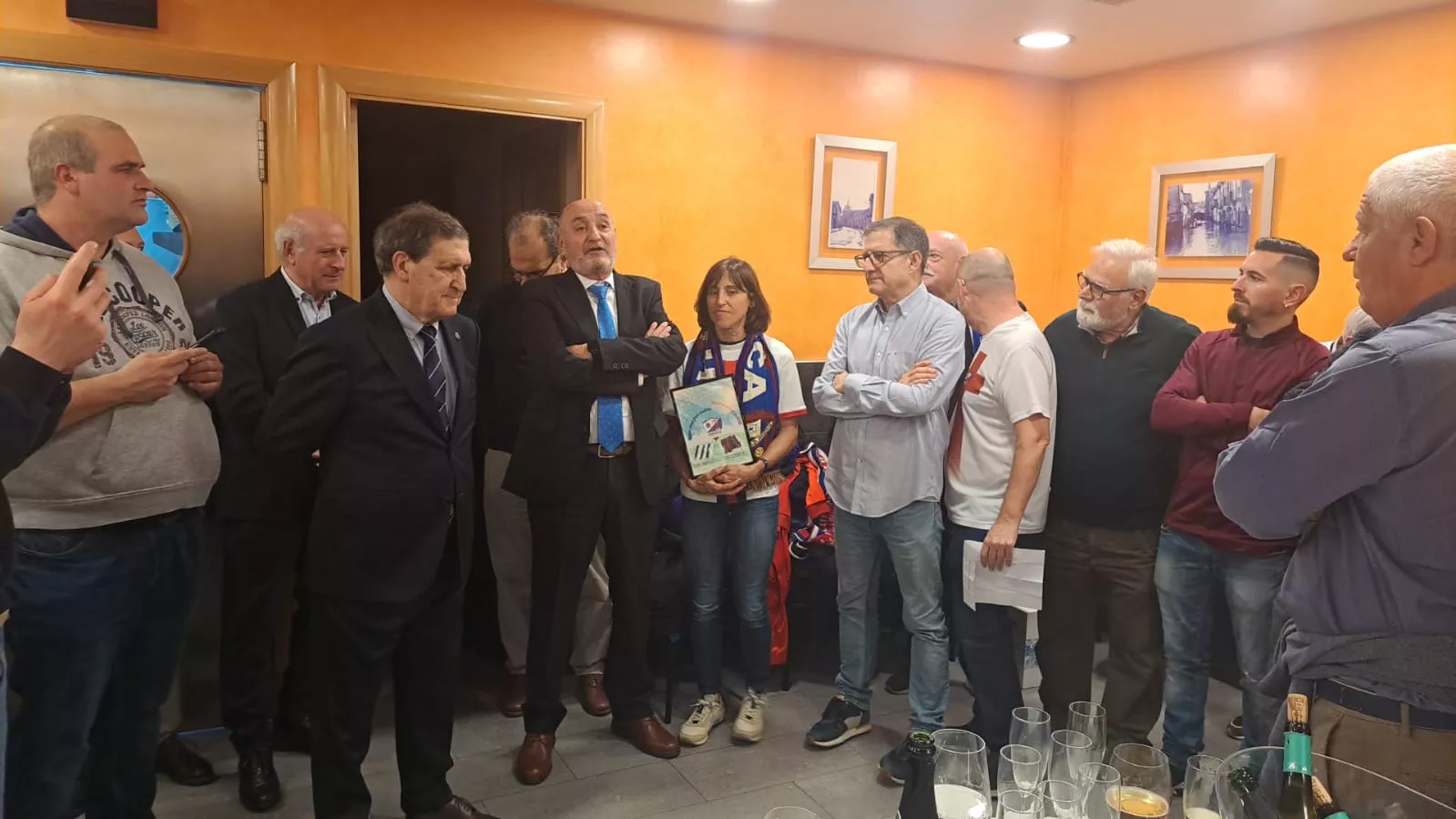 Encuentro azulgrana organizado por la Peña SD Huesca Barcelona.