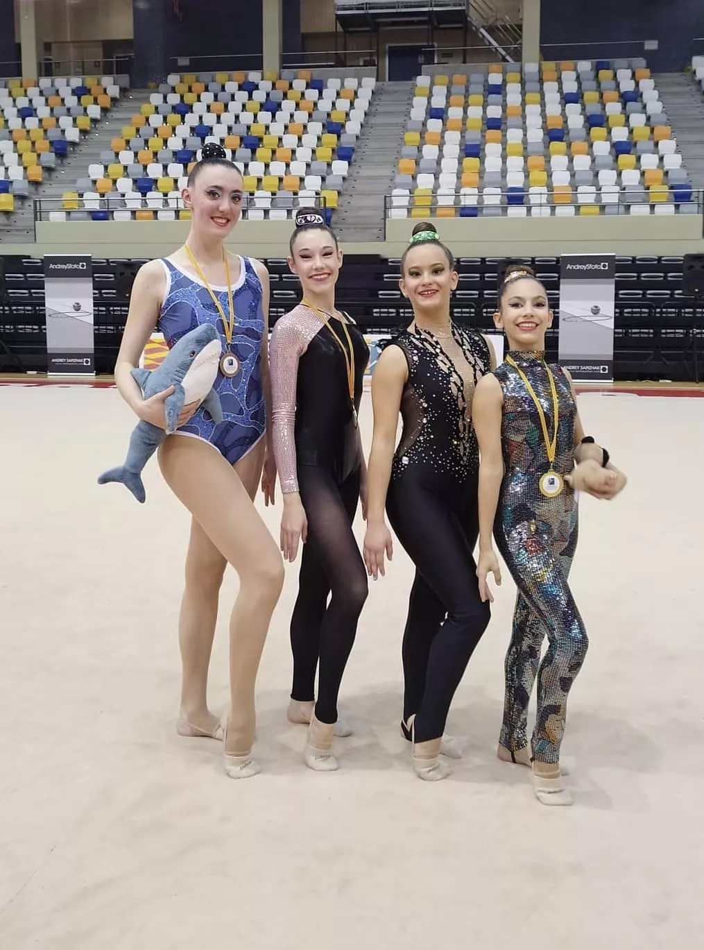 El 'póker' de ases del Club 90 Huesca