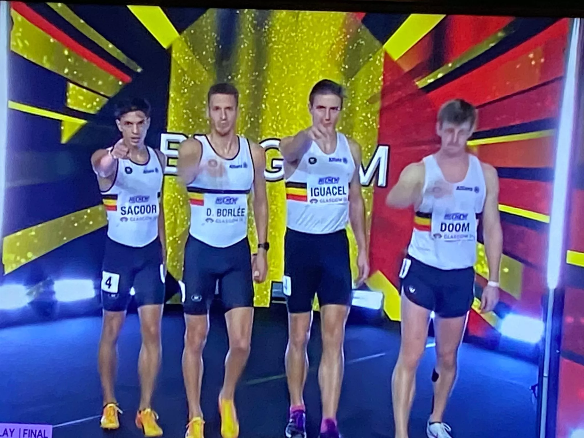 Christian Iguacel, campeón del mundo con el relevo 4x400 de Bélgica