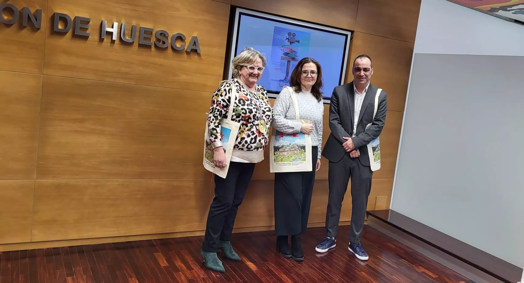 Carmen Muro, Patricia Español y Carlos Sampériz han presentado la 21 edición de Espiello.