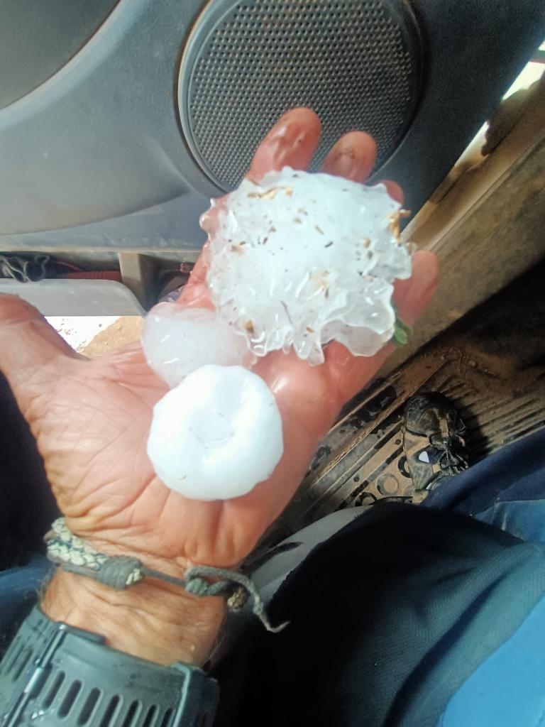 Granizada en Zaidín