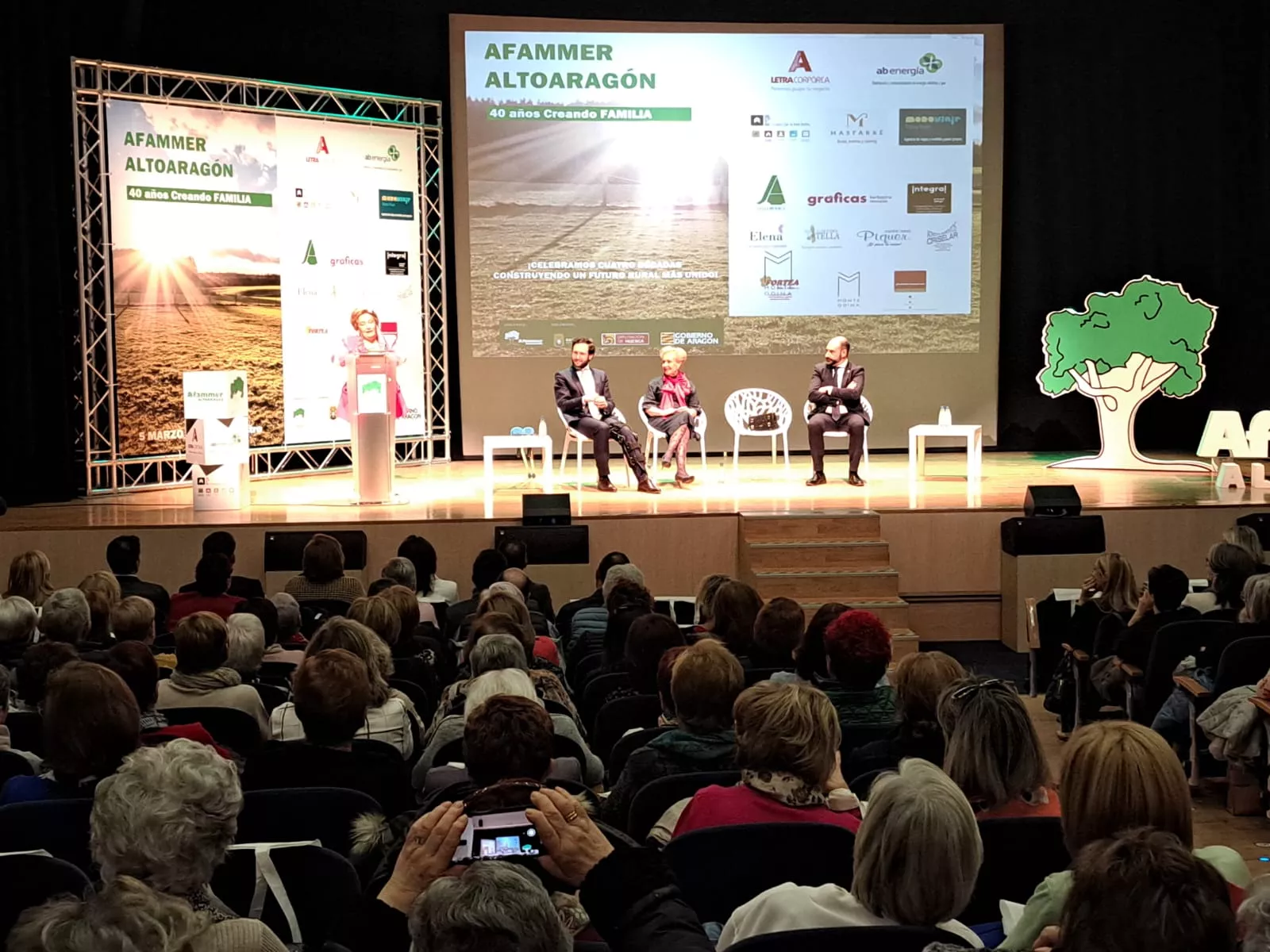 Imagen de la inauguración de la jornada de Afammer Altoaragón en Barbastro.