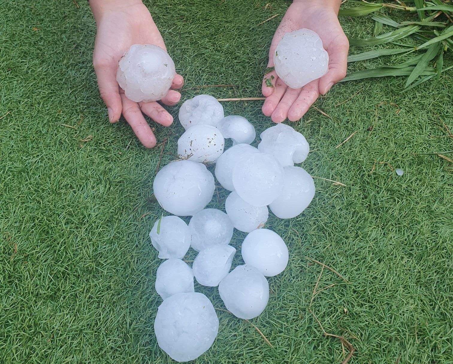 Granizo en Vencillón
