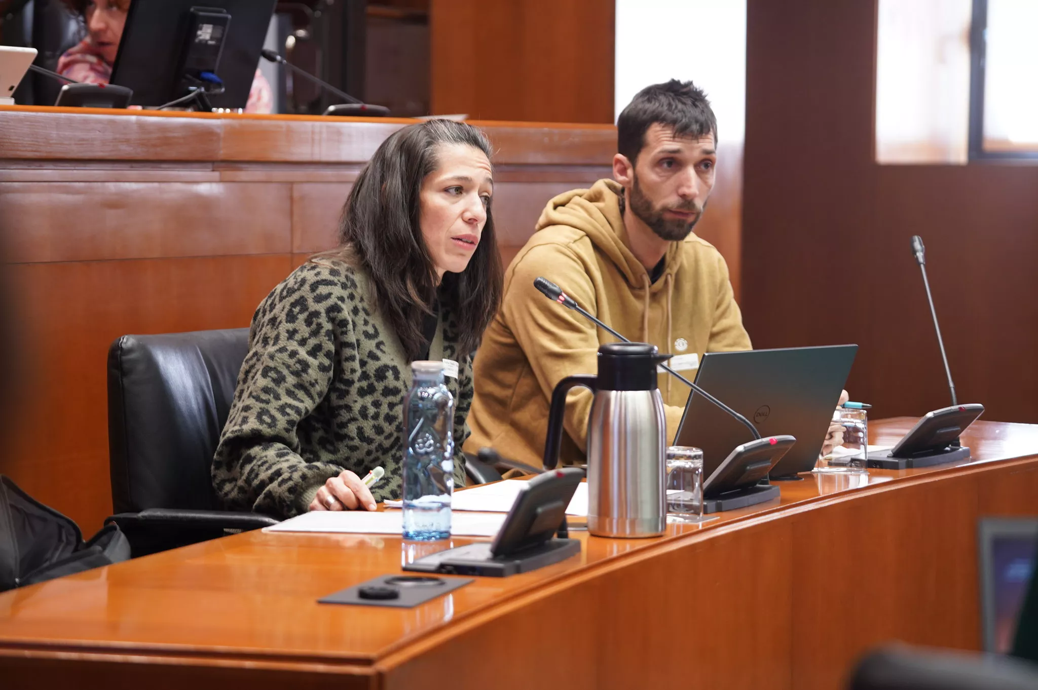 Eduard Jubert y Peña Pérez, durante su intervención en las Cortes de Aragón. Eduard Jubert y Peña Pérez, durante su intervención en las Cortes de Aragón.