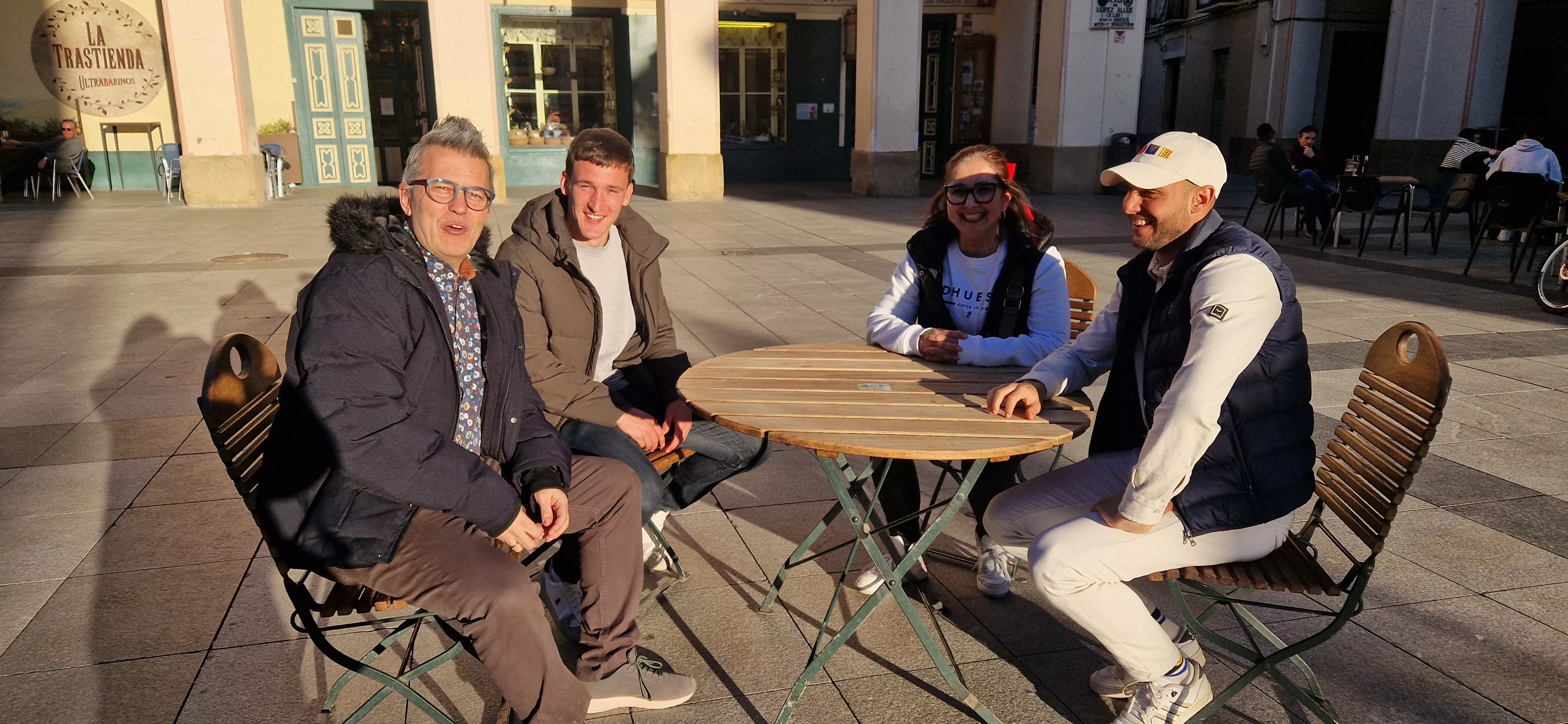 Ismael Crespo, Iker Kortajarena,  Yolanda Chantal y Jérémy Blasco. Foto Myriam Martínez