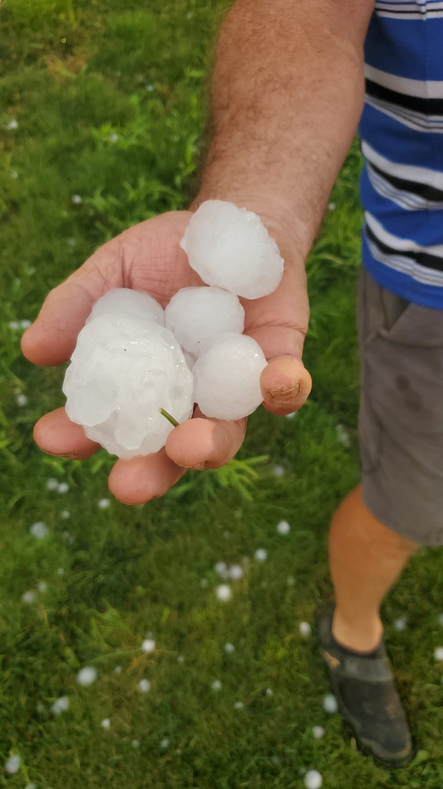 Fuerte granizada en Vencillón y Zaidín