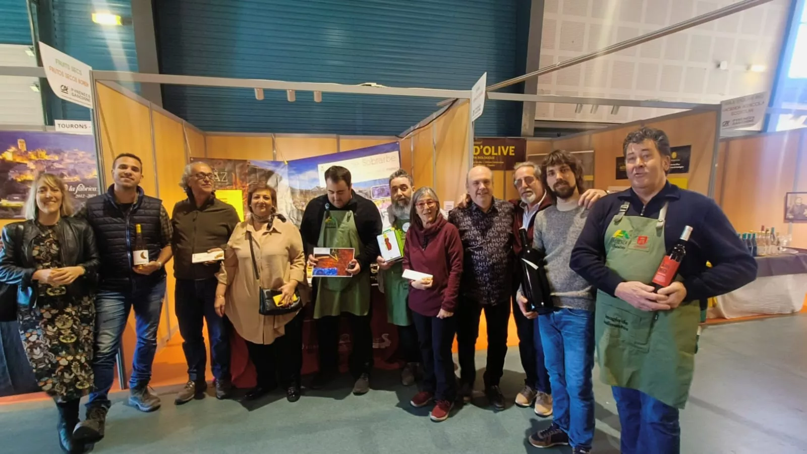 Productores barbastrenses en el salón de Tarbes