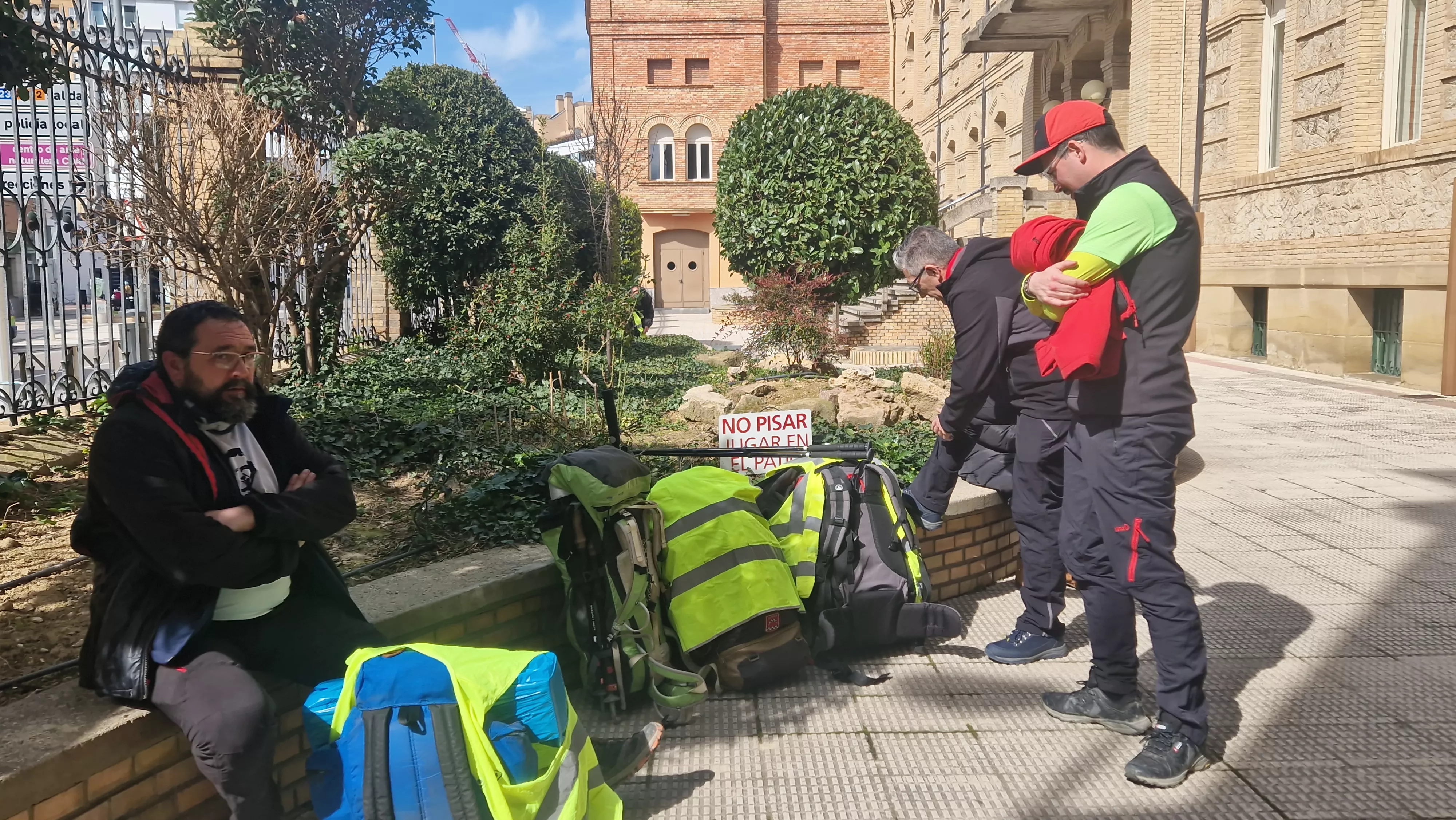  Salida de la Javierada 2024 desde Huesca. Foto Myriam Martínez 