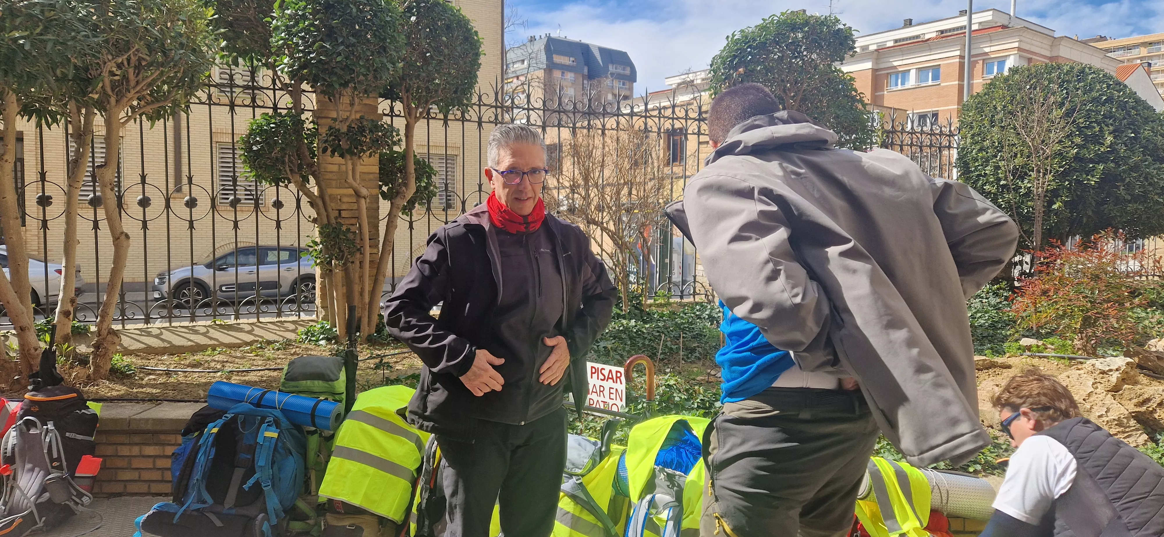 Salida de la Javierada 2024 desde Huesca. Foto Myriam Martínez 
