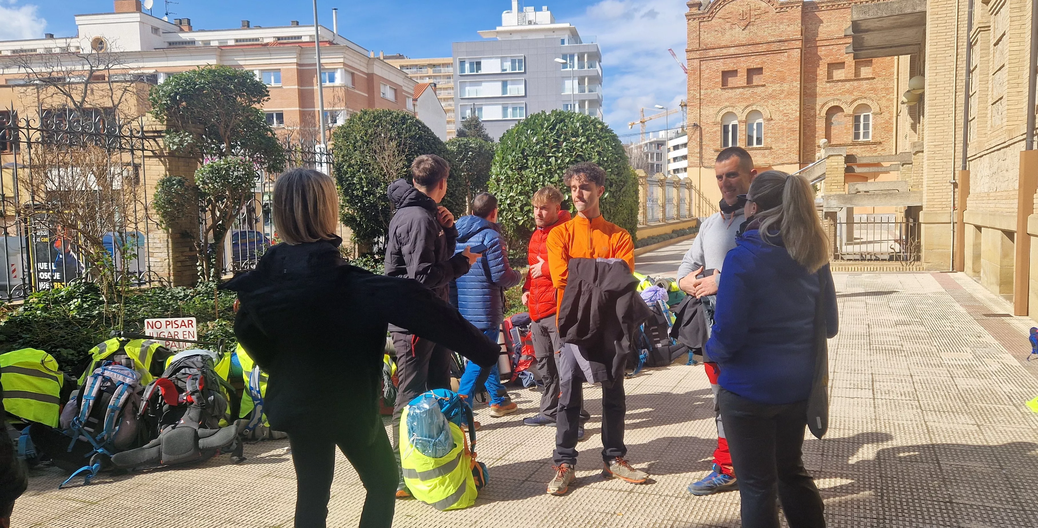  Salida de la Javierada 2024 desde Huesca. Foto Myriam Martínez 