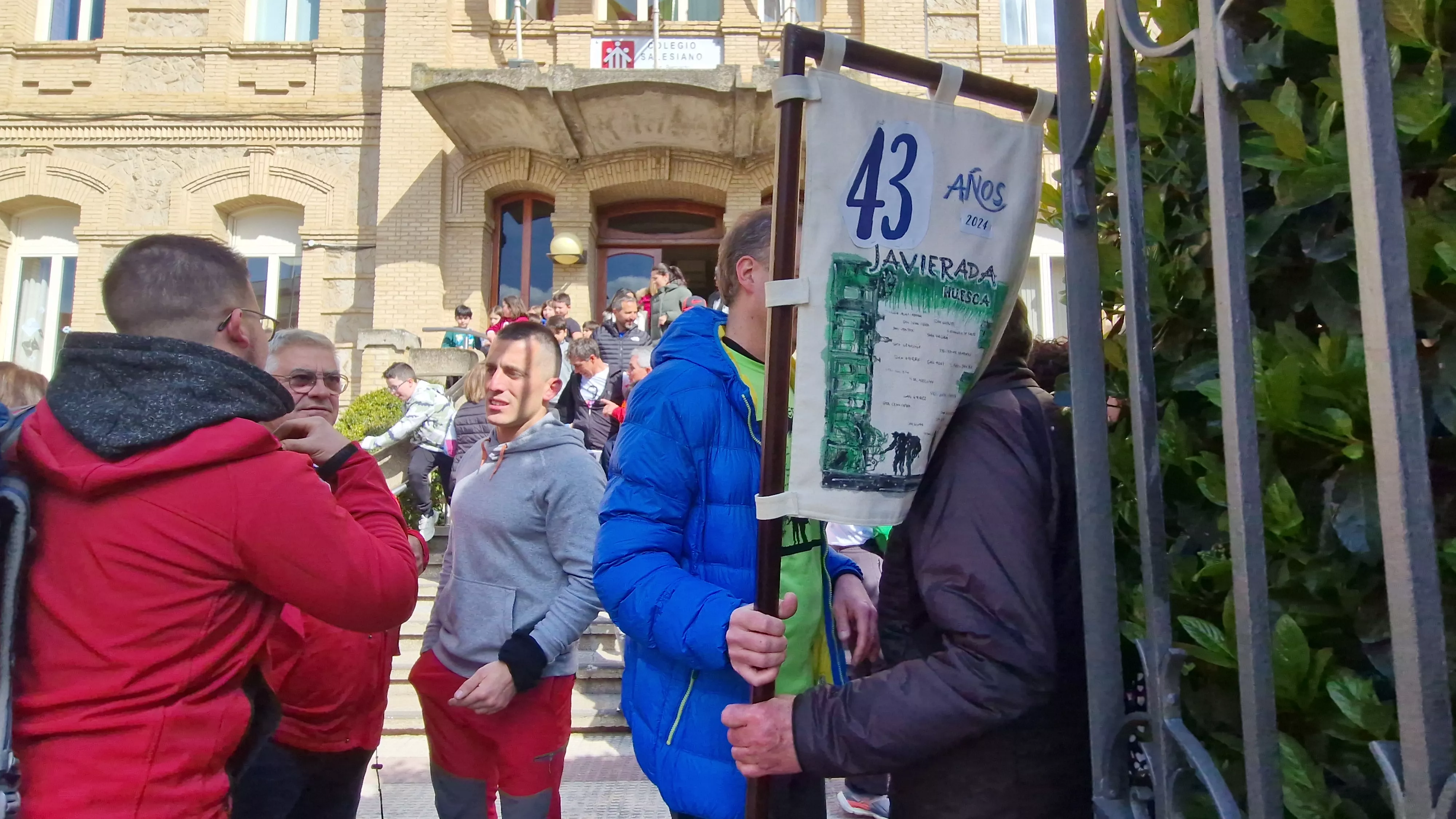  Salida de la Javierada 2024 desde Huesca. Foto Myriam Martínez 