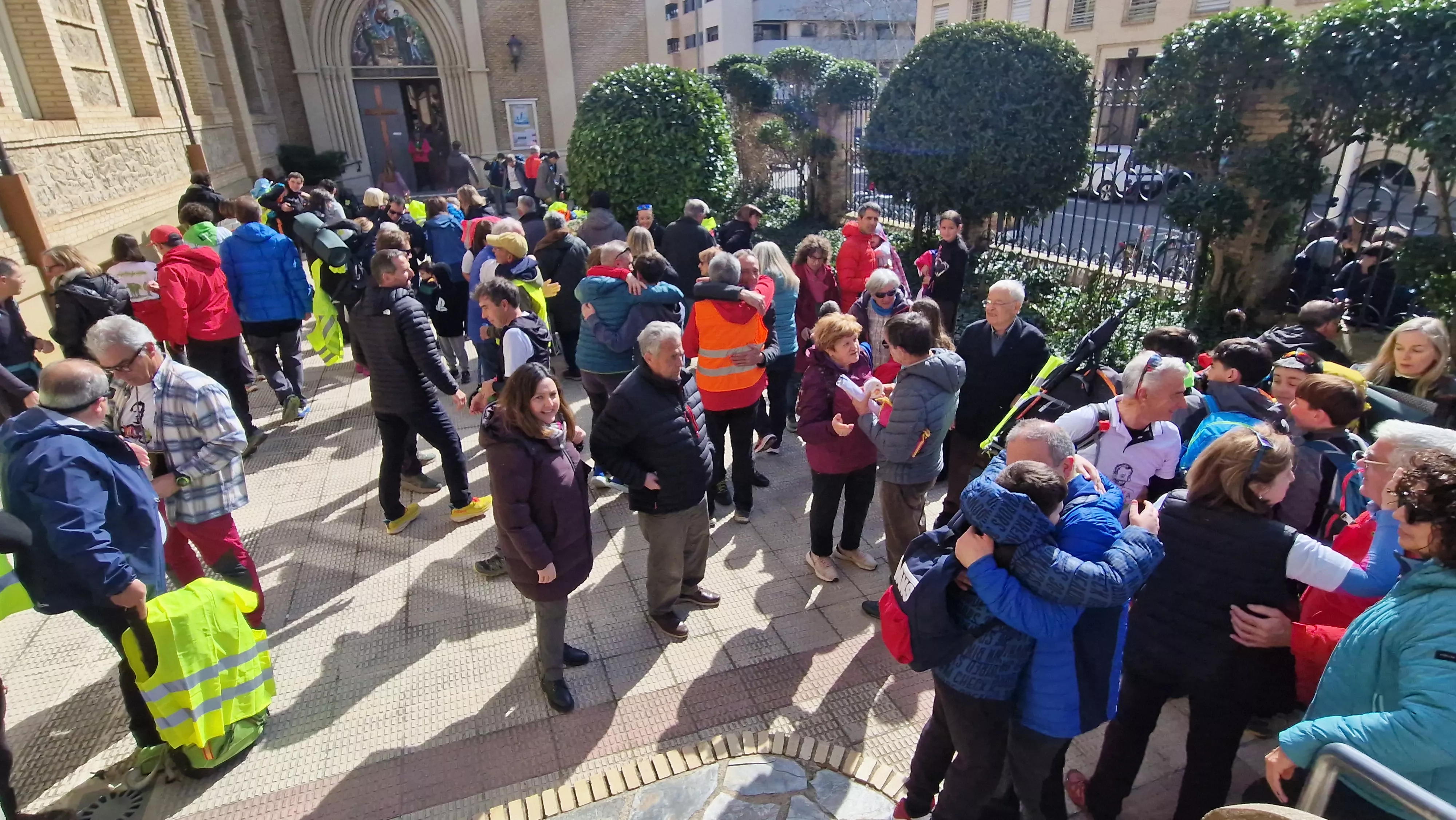  Salida de la Javierada 2024 desde Huesca. Foto Myriam Martínez 