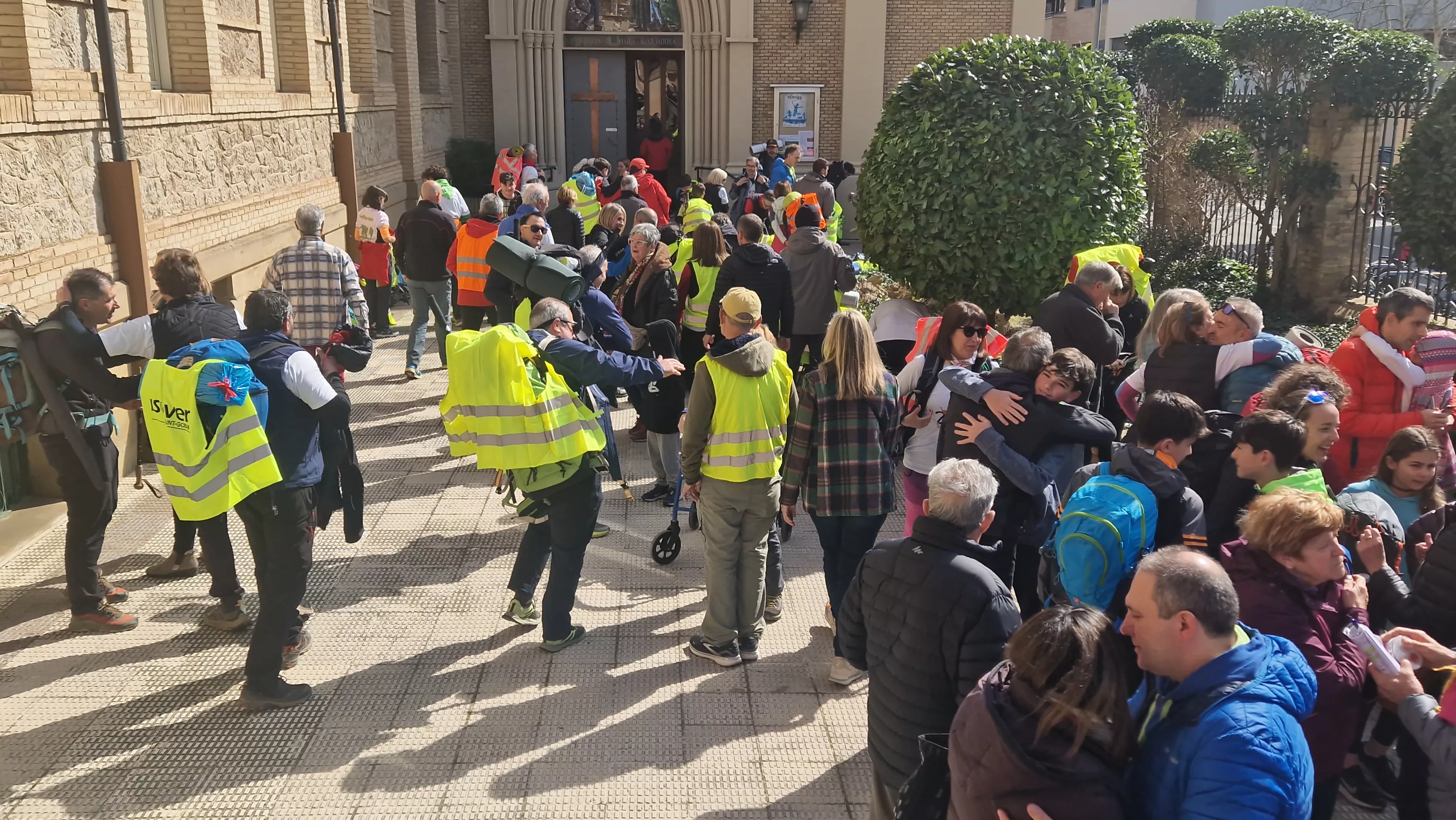  Salida de la Javierada 2024 desde Huesca. Foto Myriam Martínez 