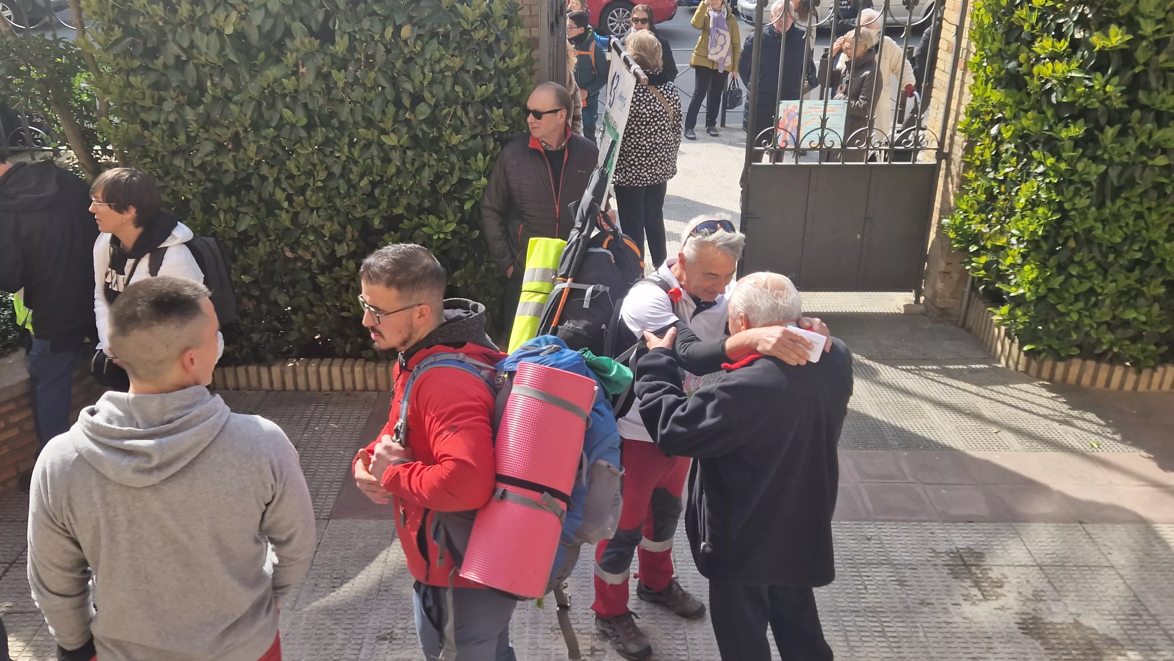  Salida de la Javierada 2024 desde Huesca. Foto Myriam Martínez 