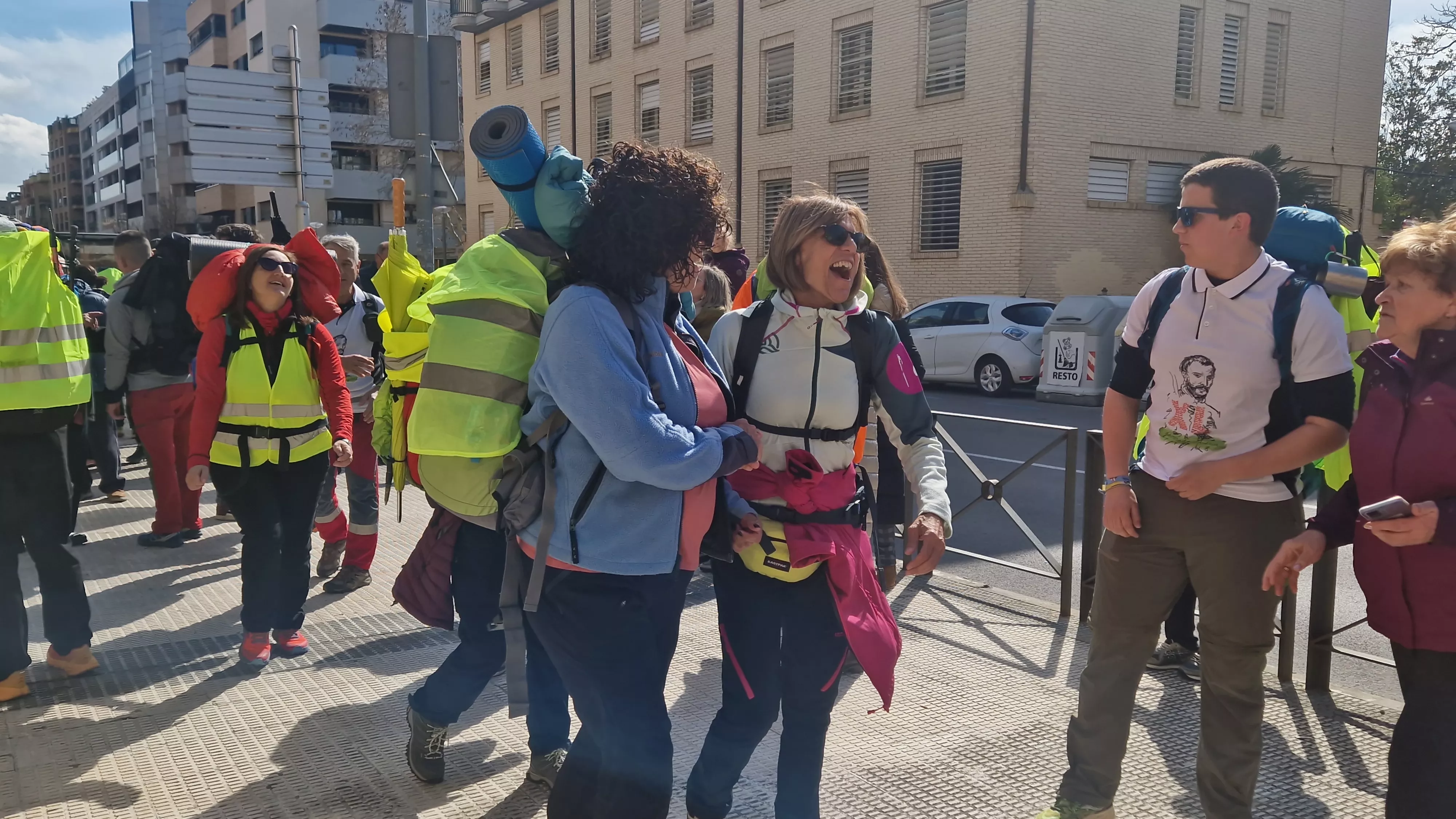  Salida de la Javierada 2024 desde Huesca. Foto Myriam Martínez 