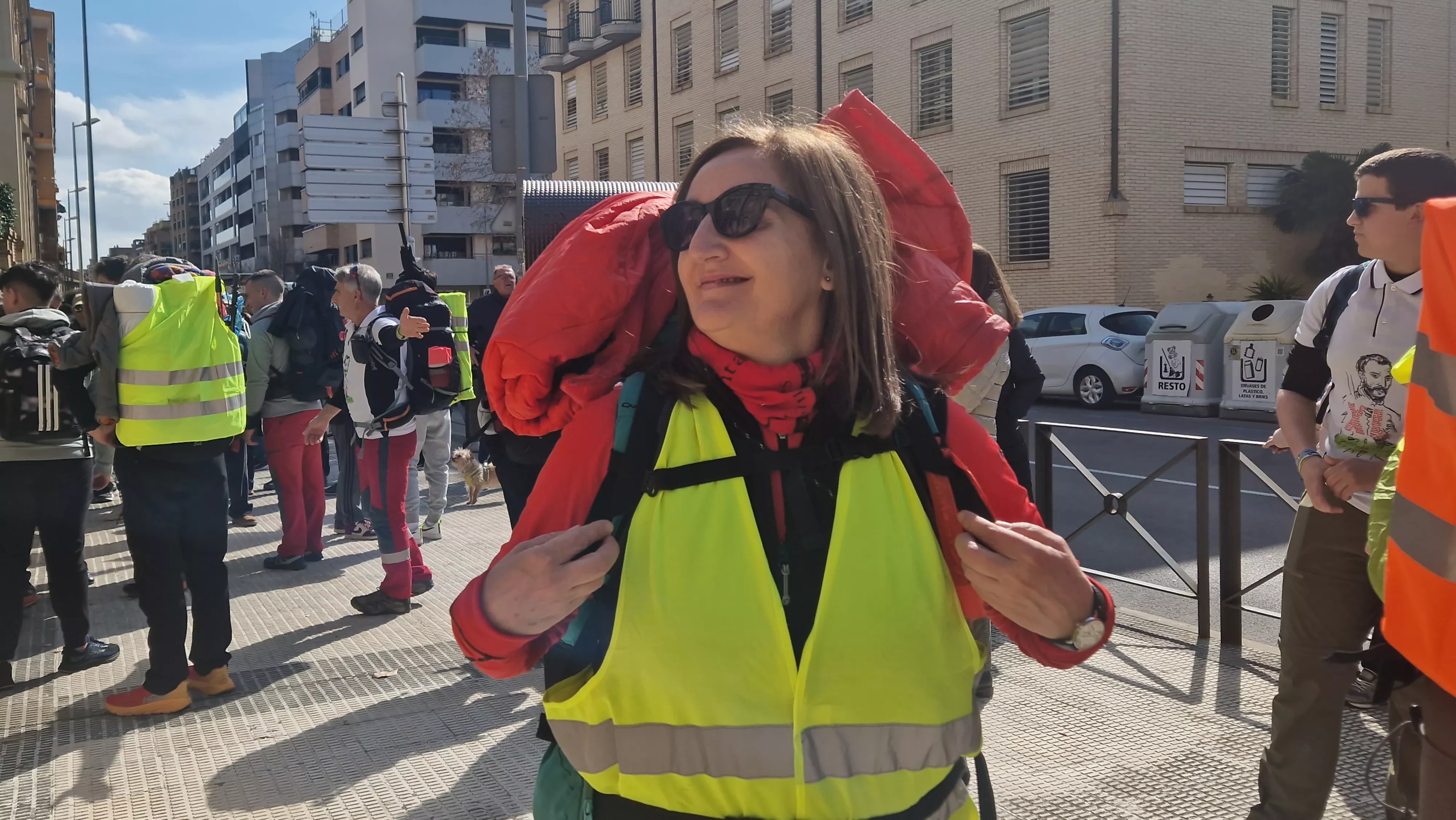  Salida de la Javierada 2024 desde Huesca. Foto Myriam Martínez 