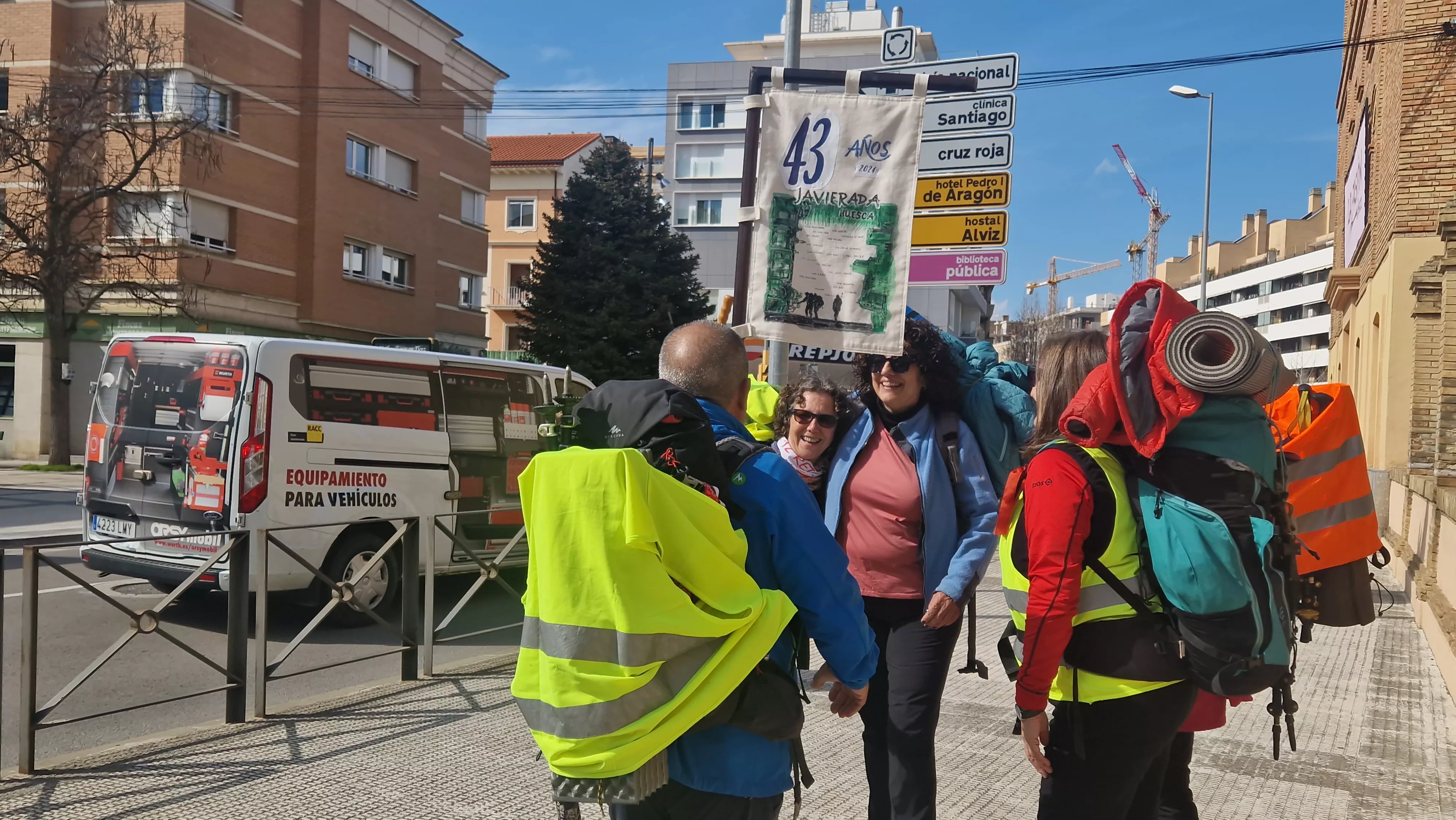  Salida de la Javierada 2024 desde Huesca. Foto Myriam Martínez 