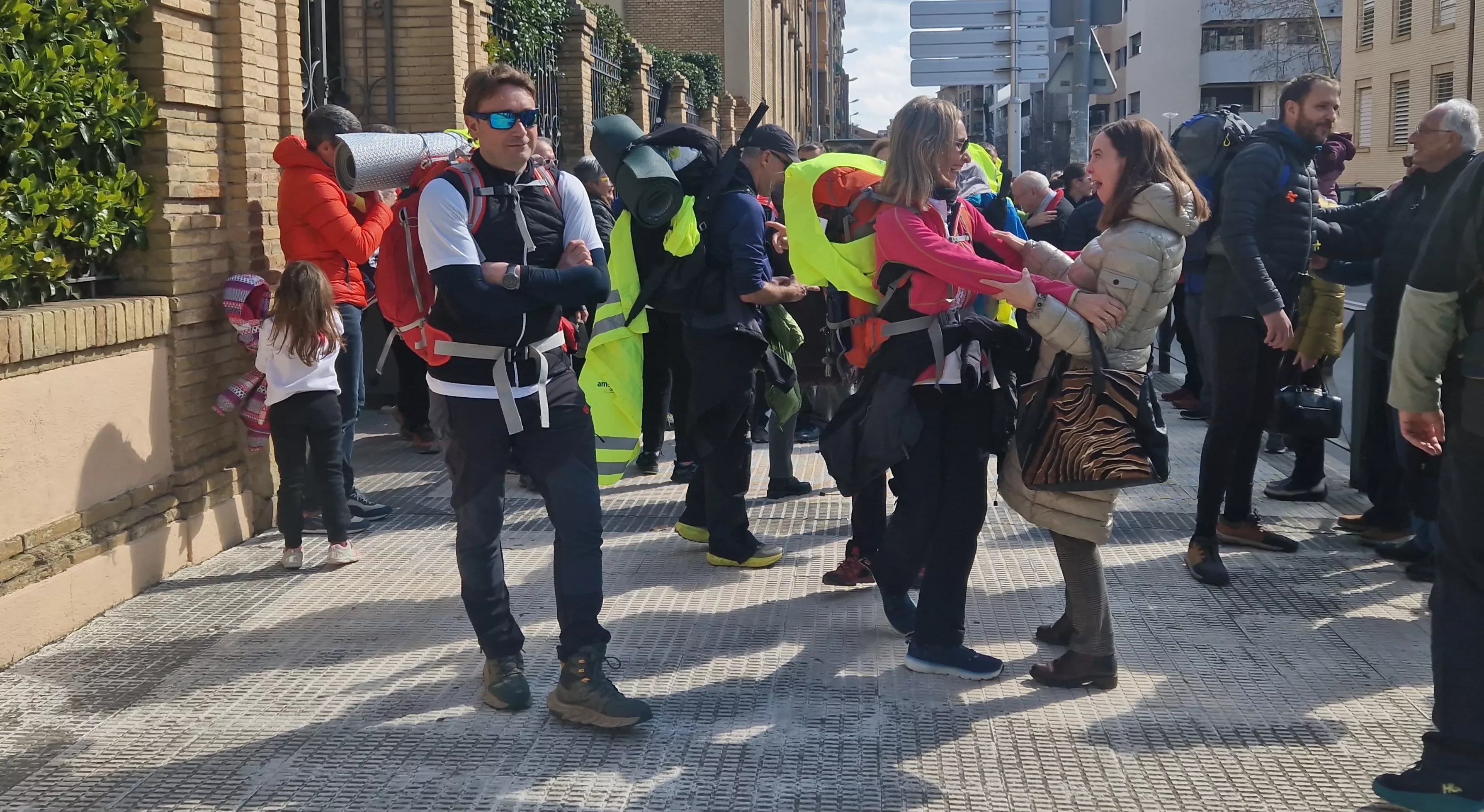  Salida de la Javierada 2024 desde Huesca. Foto Myriam Martínez 