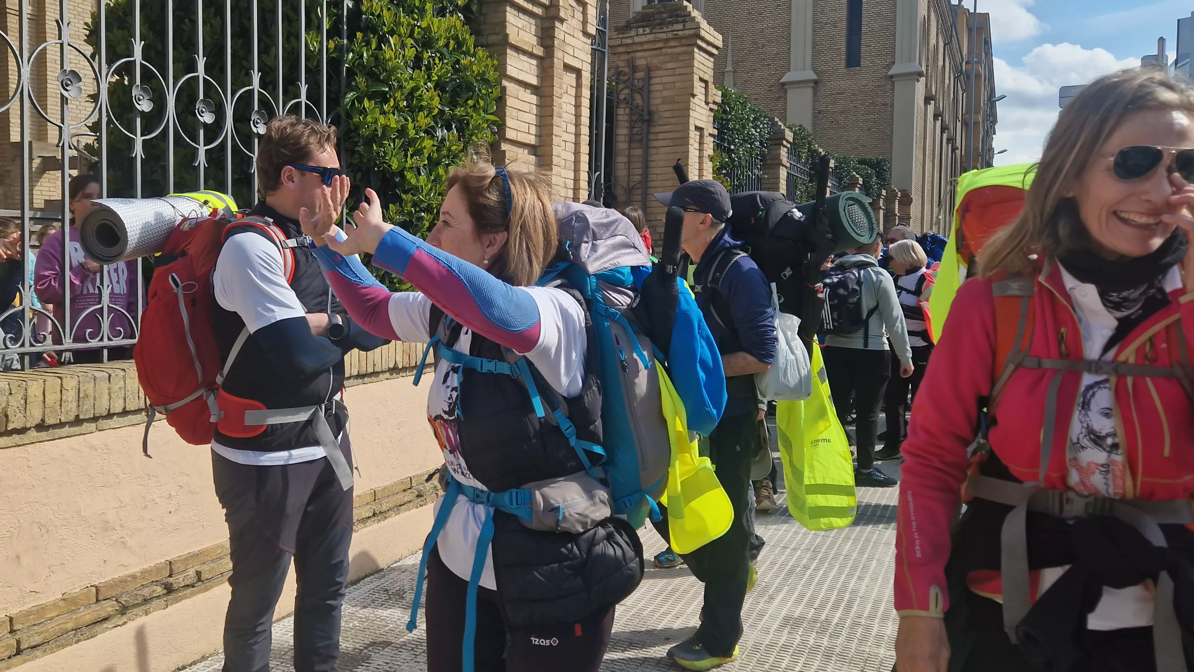  Salida de la Javierada 2024 desde Huesca. Foto Myriam Martínez 
