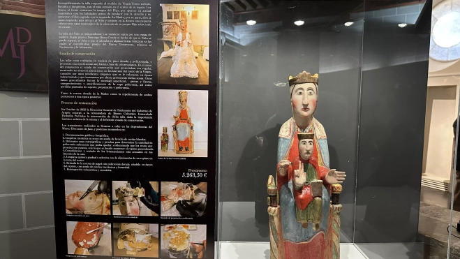 Talla de la Virgen del Camino de Era restaurada. Talla de la Virgen del Camino de Era restaurada.